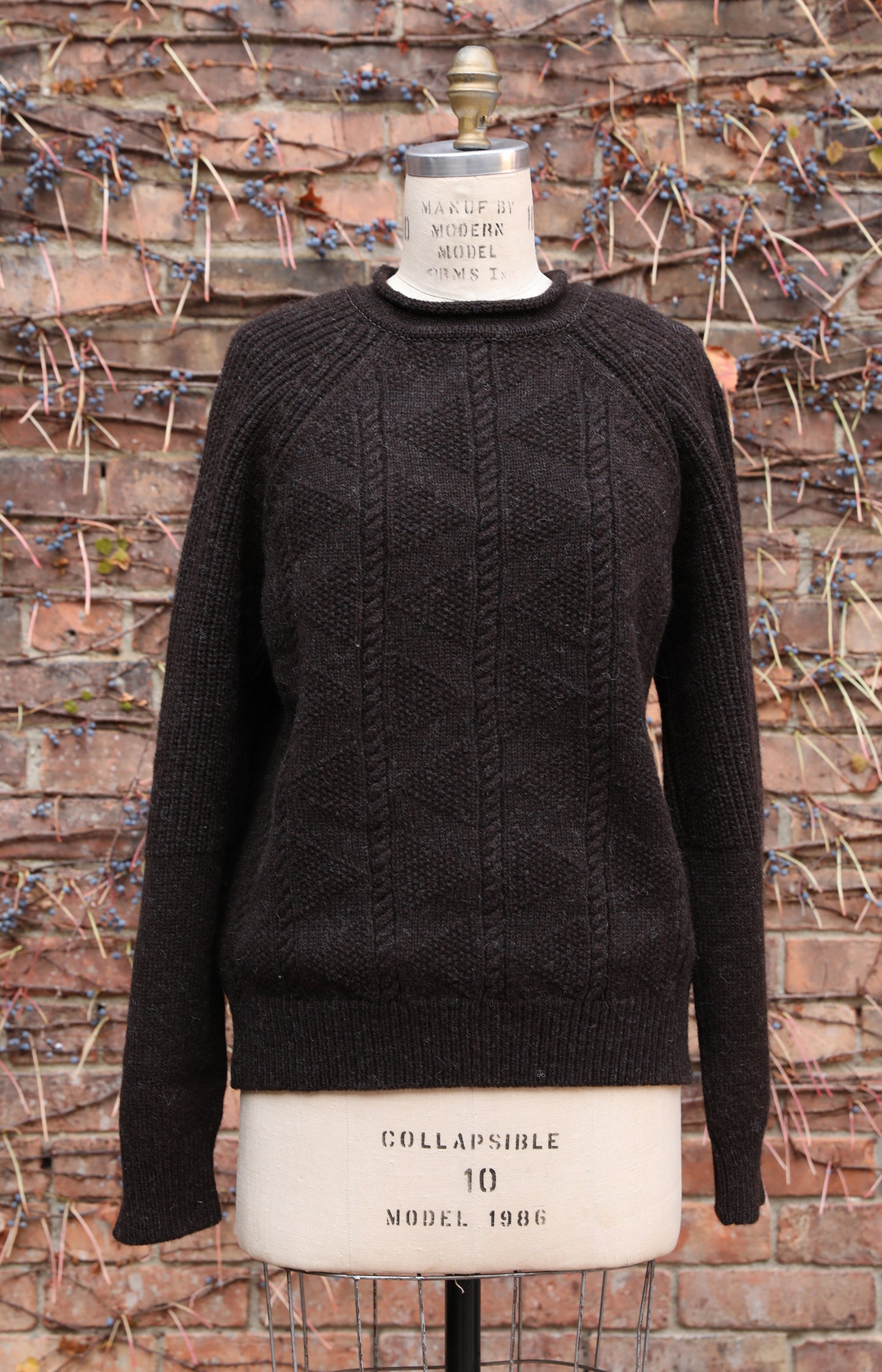 Brown Shetland Wool Sweater