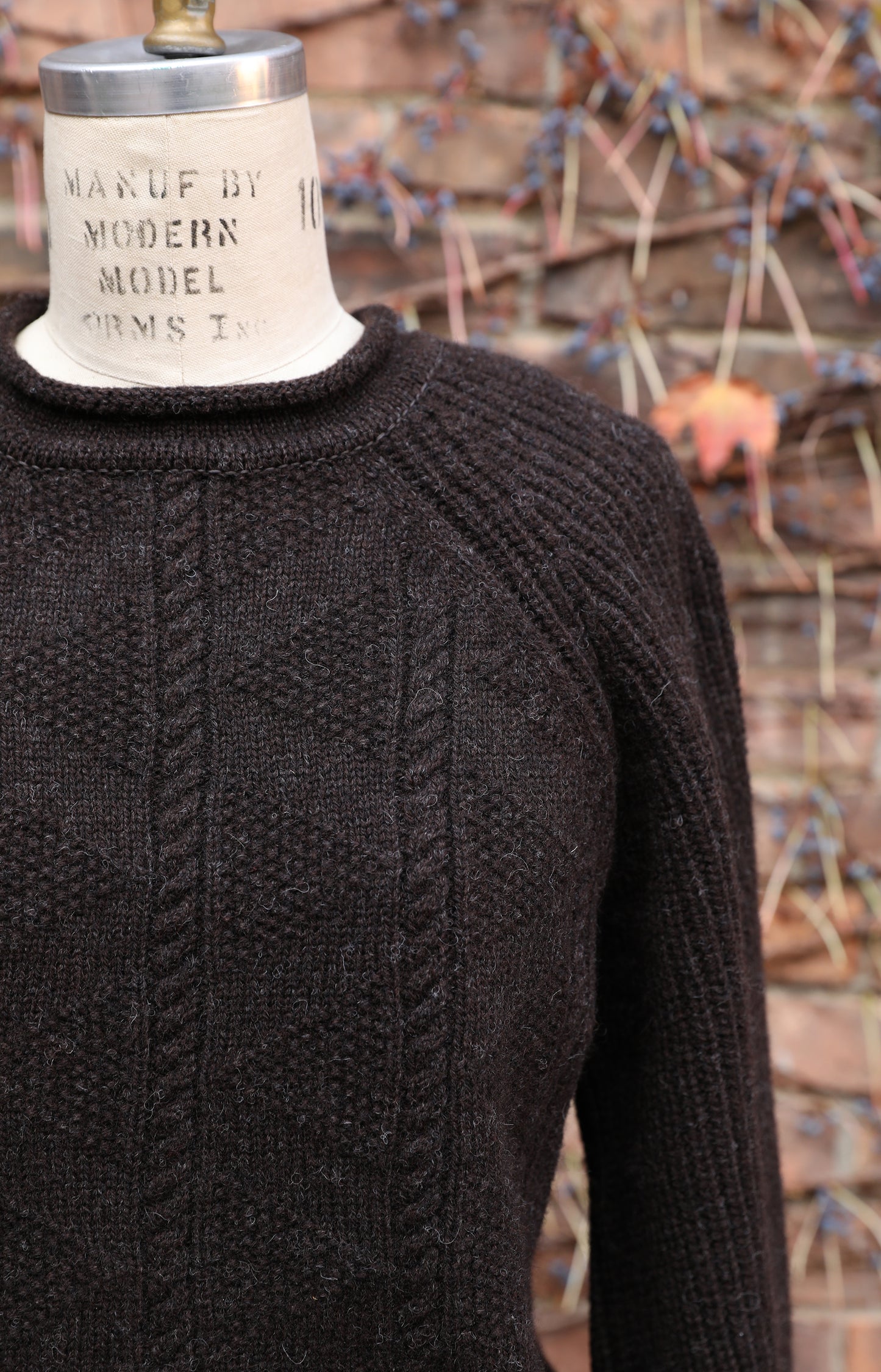 Brown Shetland Wool Sweater