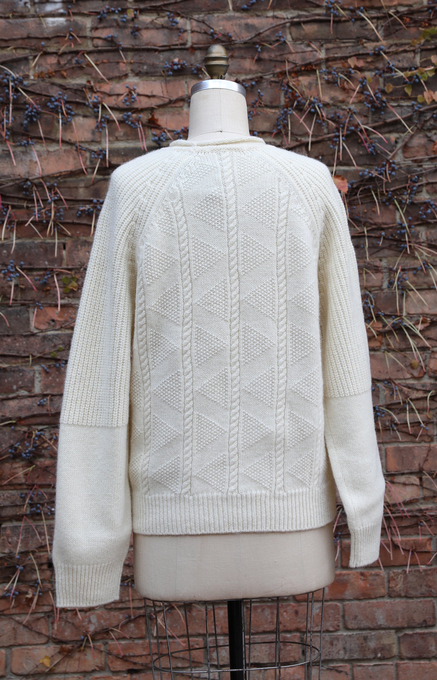 Ivory Shetland Wool Sweater