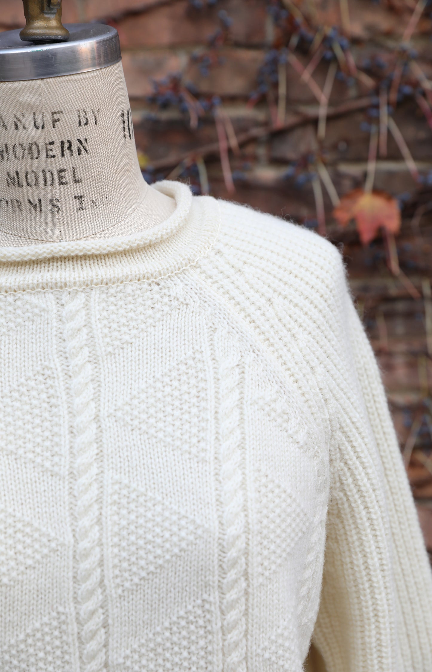 Ivory Shetland Wool Sweater