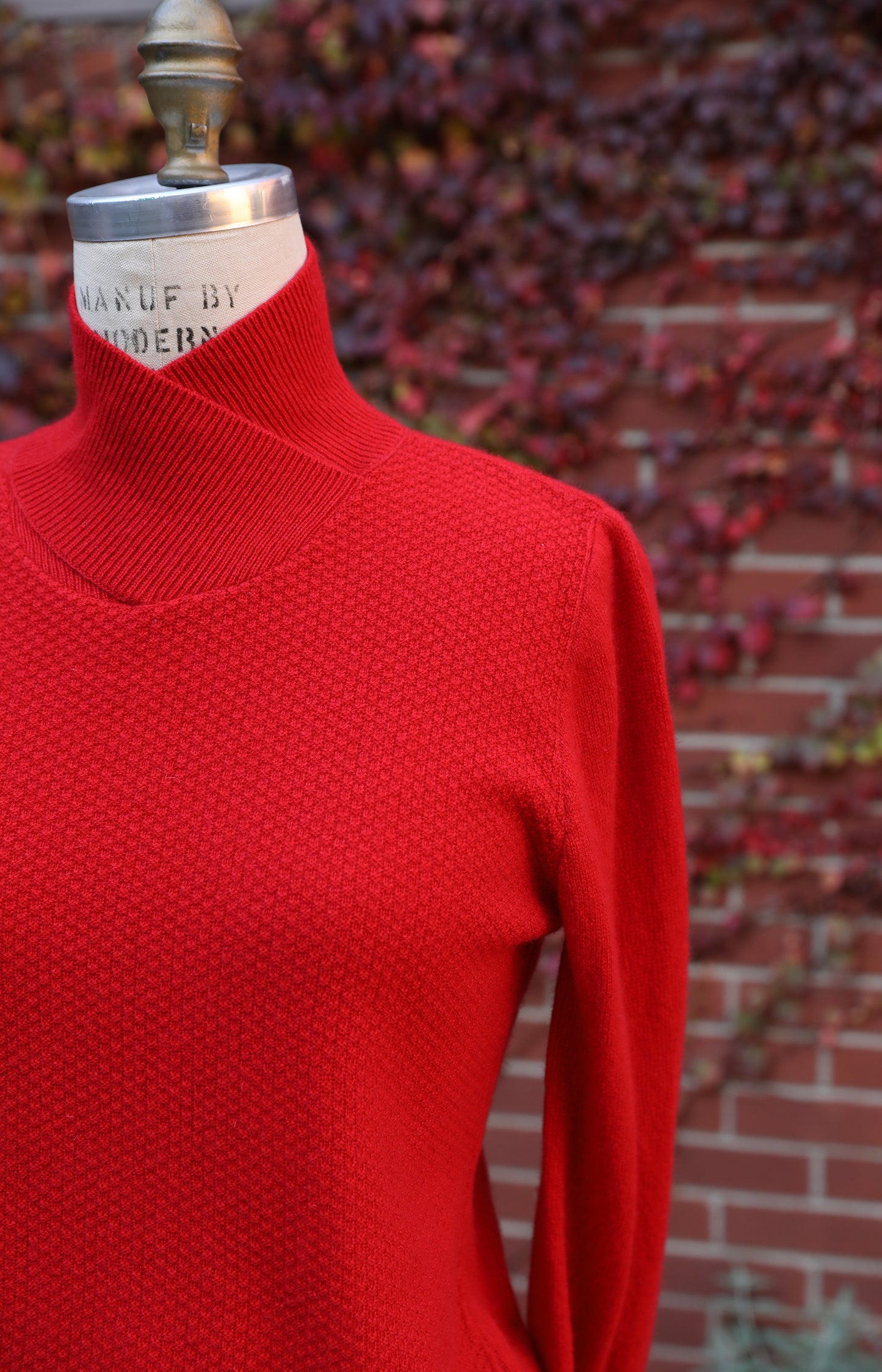 Red Cashmere Turtleneck