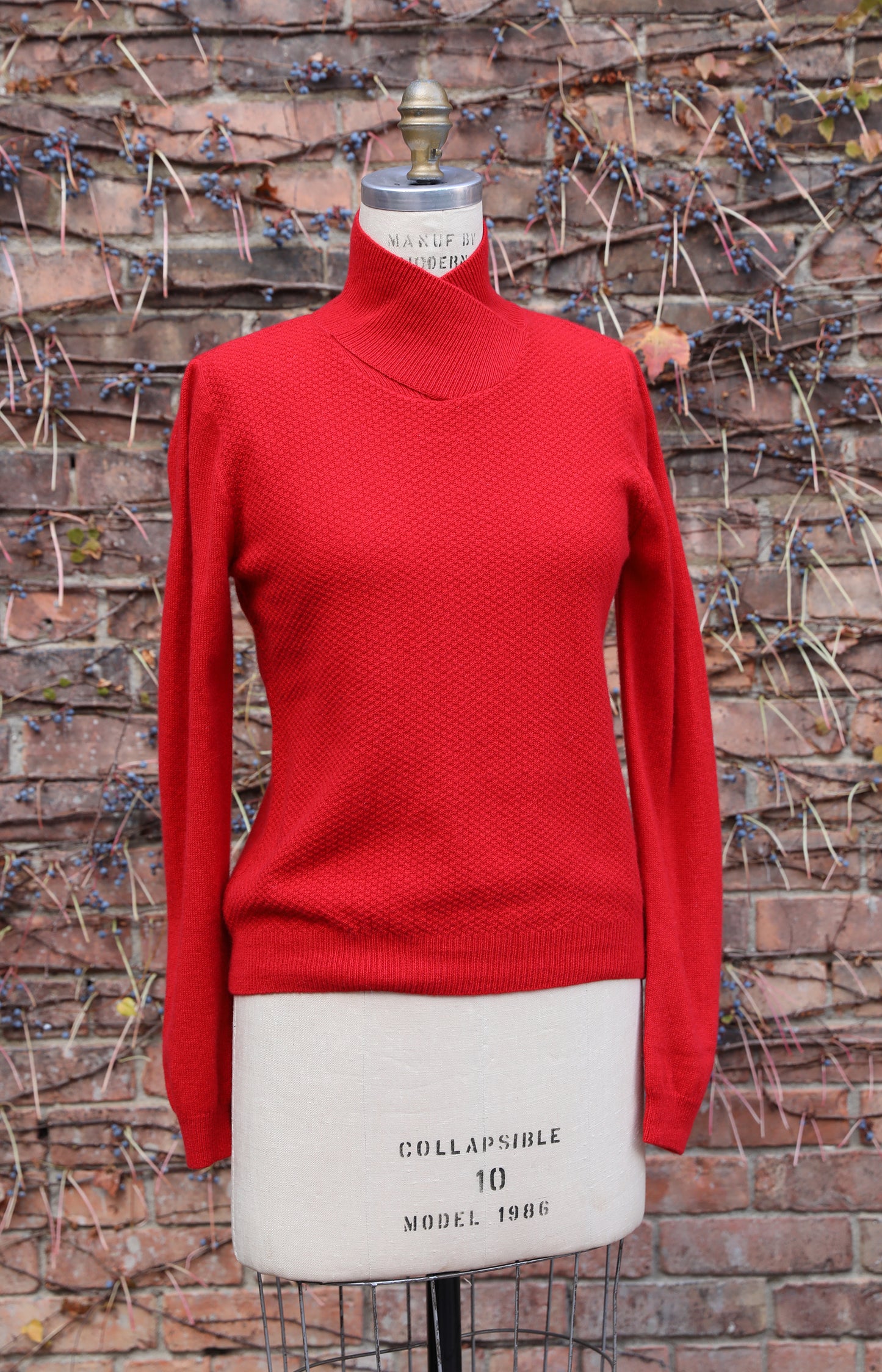 Red Cashmere Turtleneck