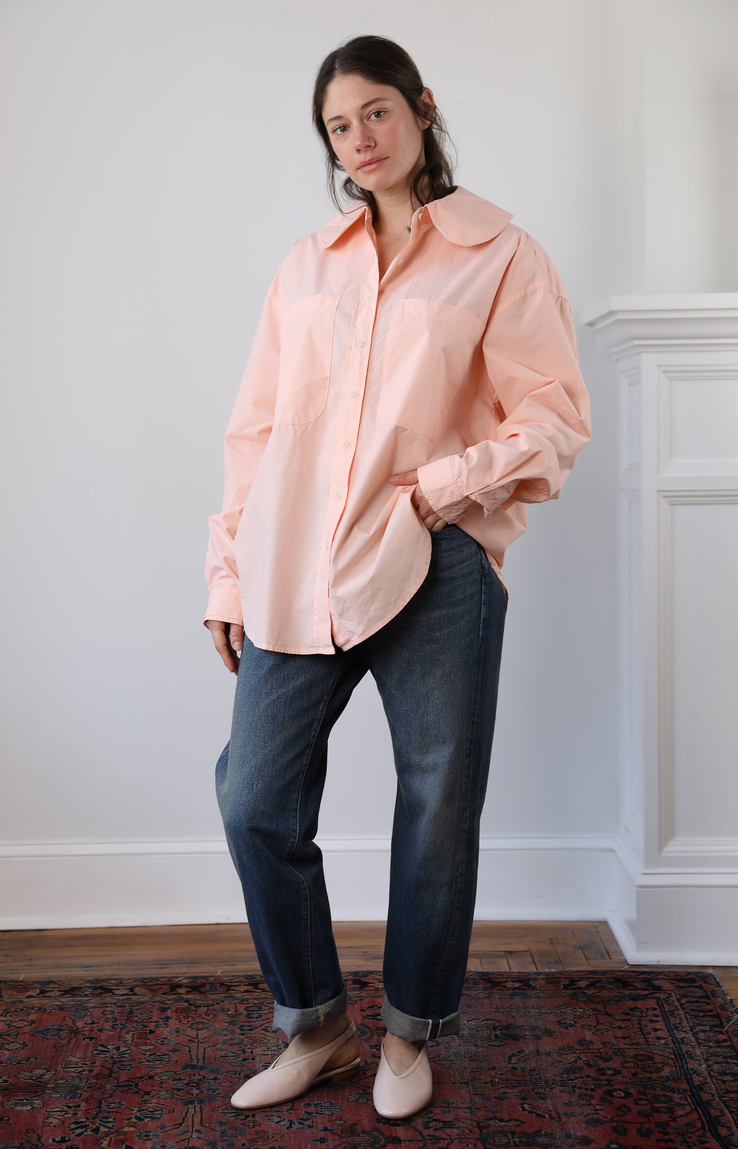 Conch Pink Hollis Oversized Shirt