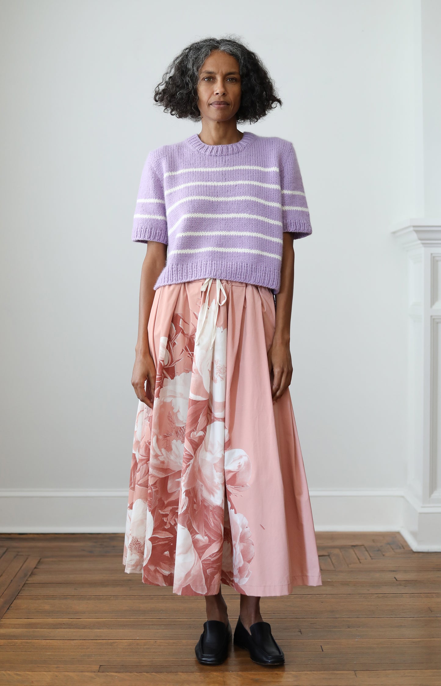 Pink Handprinted Skirt