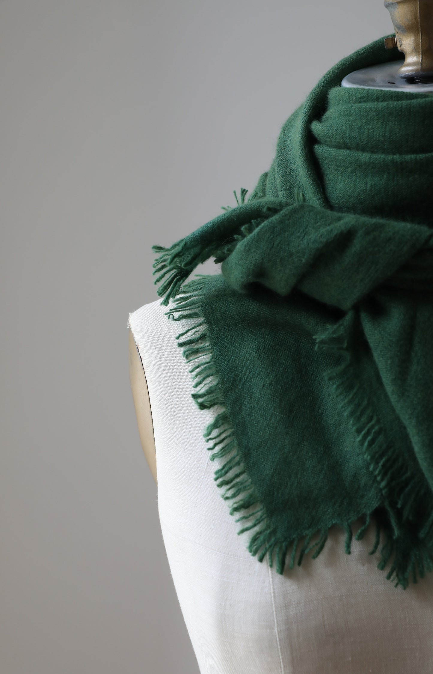 Green Cashmere Scarf