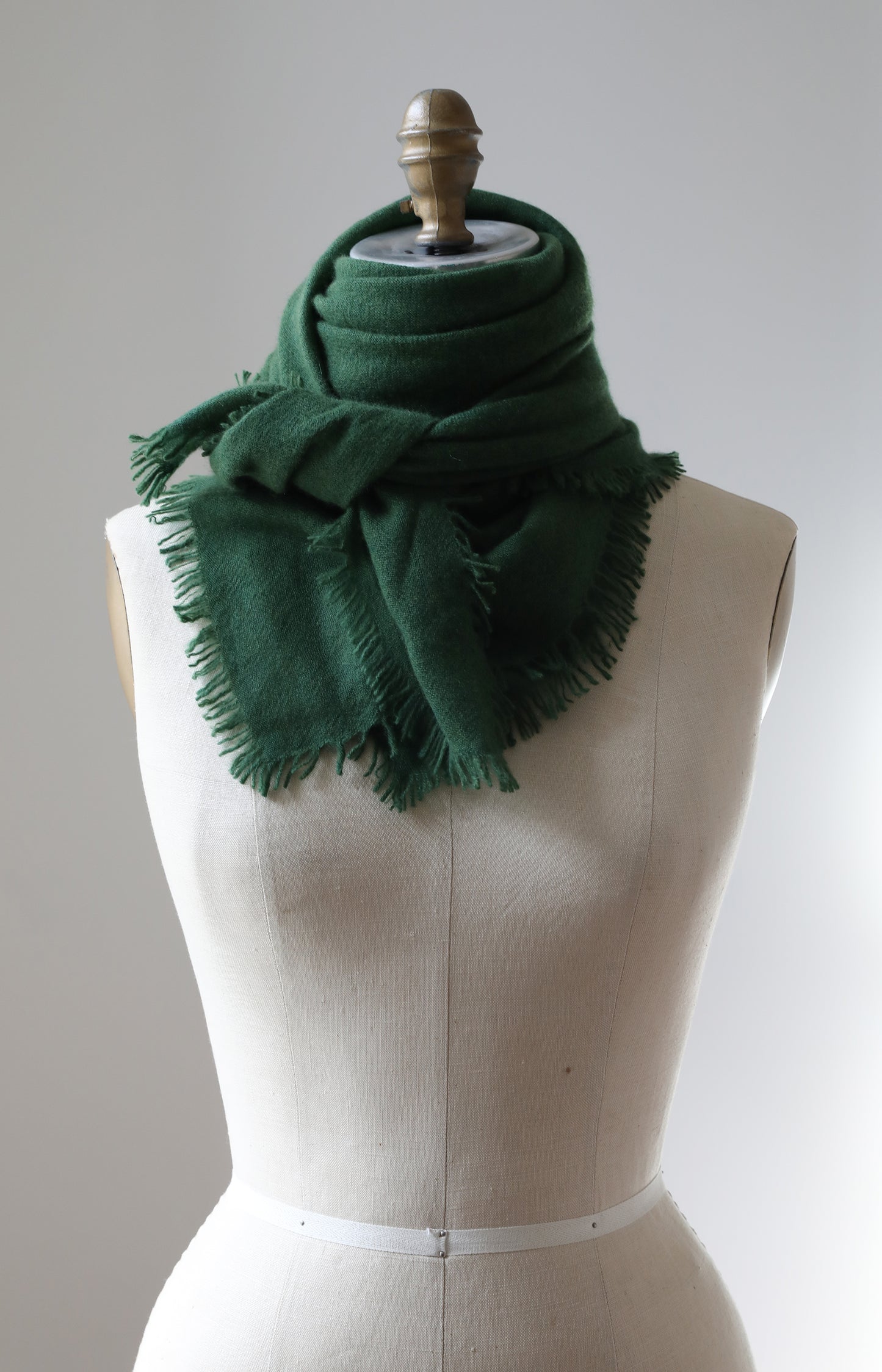 Green Cashmere Scarf