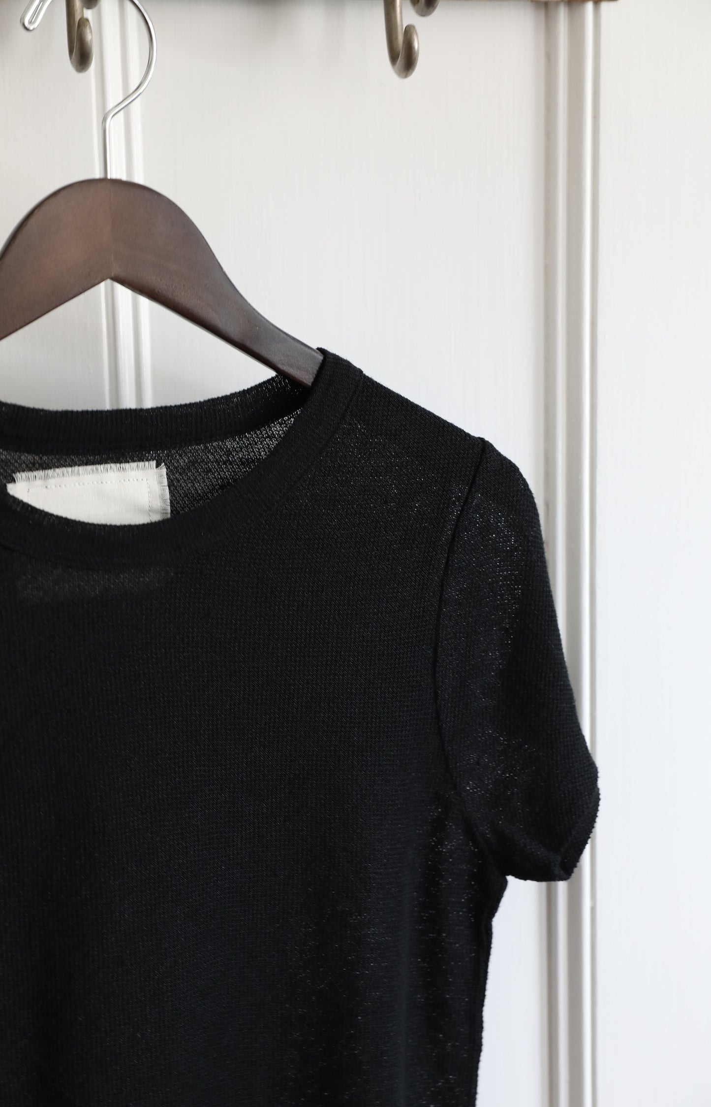 Black Hemp Crew Tee
