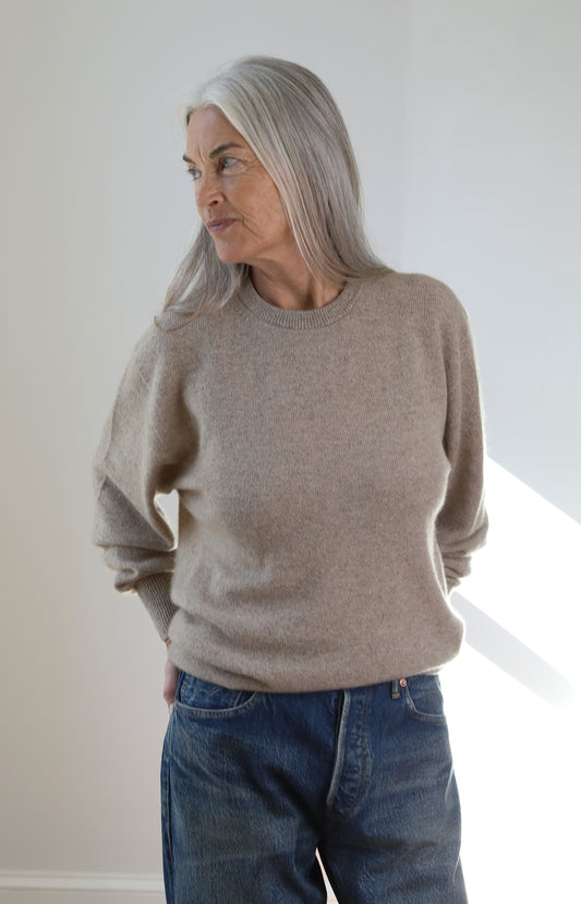 Natural WG Cashmere Pullover