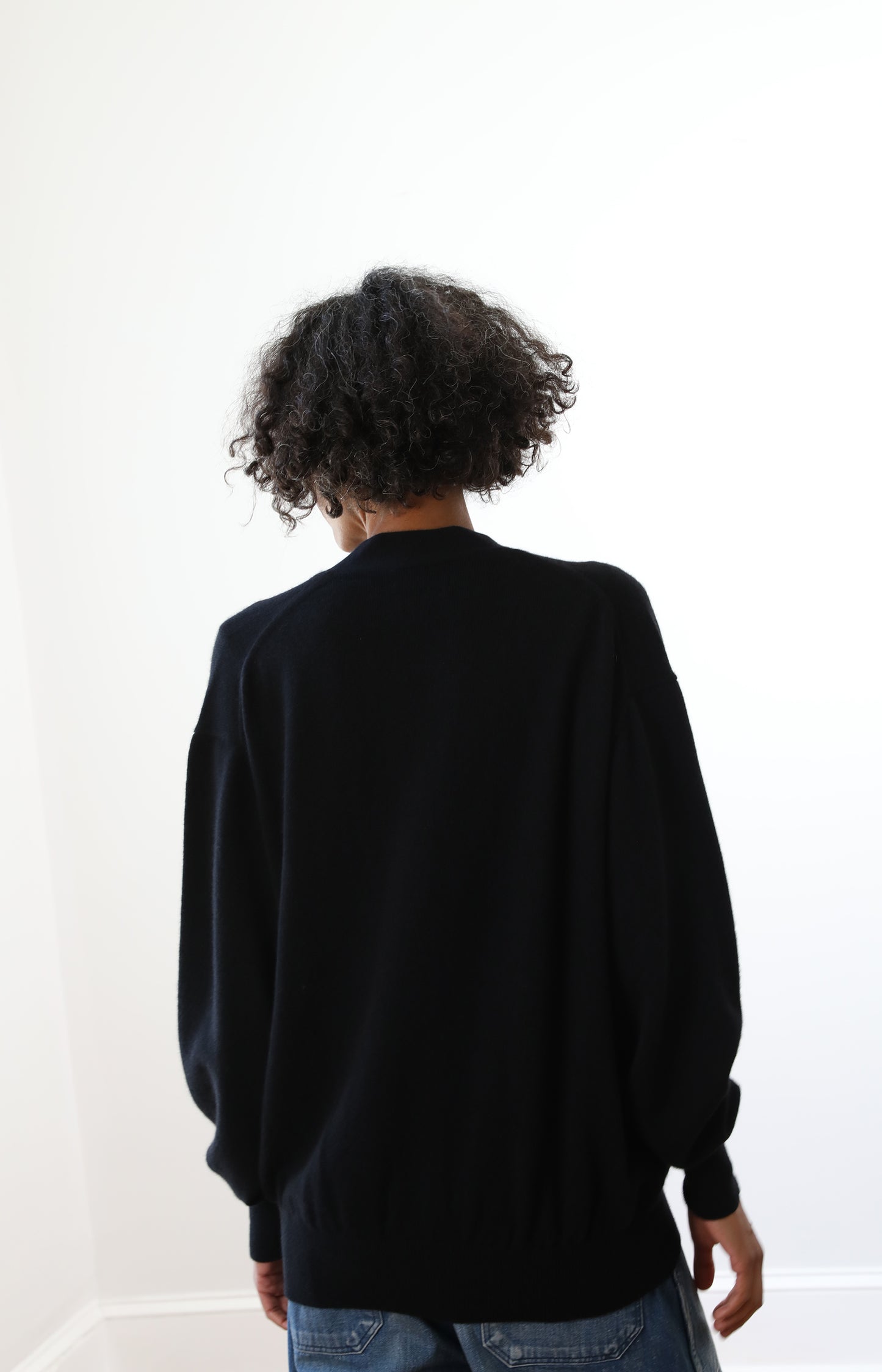 Black Cashmere Cardigan