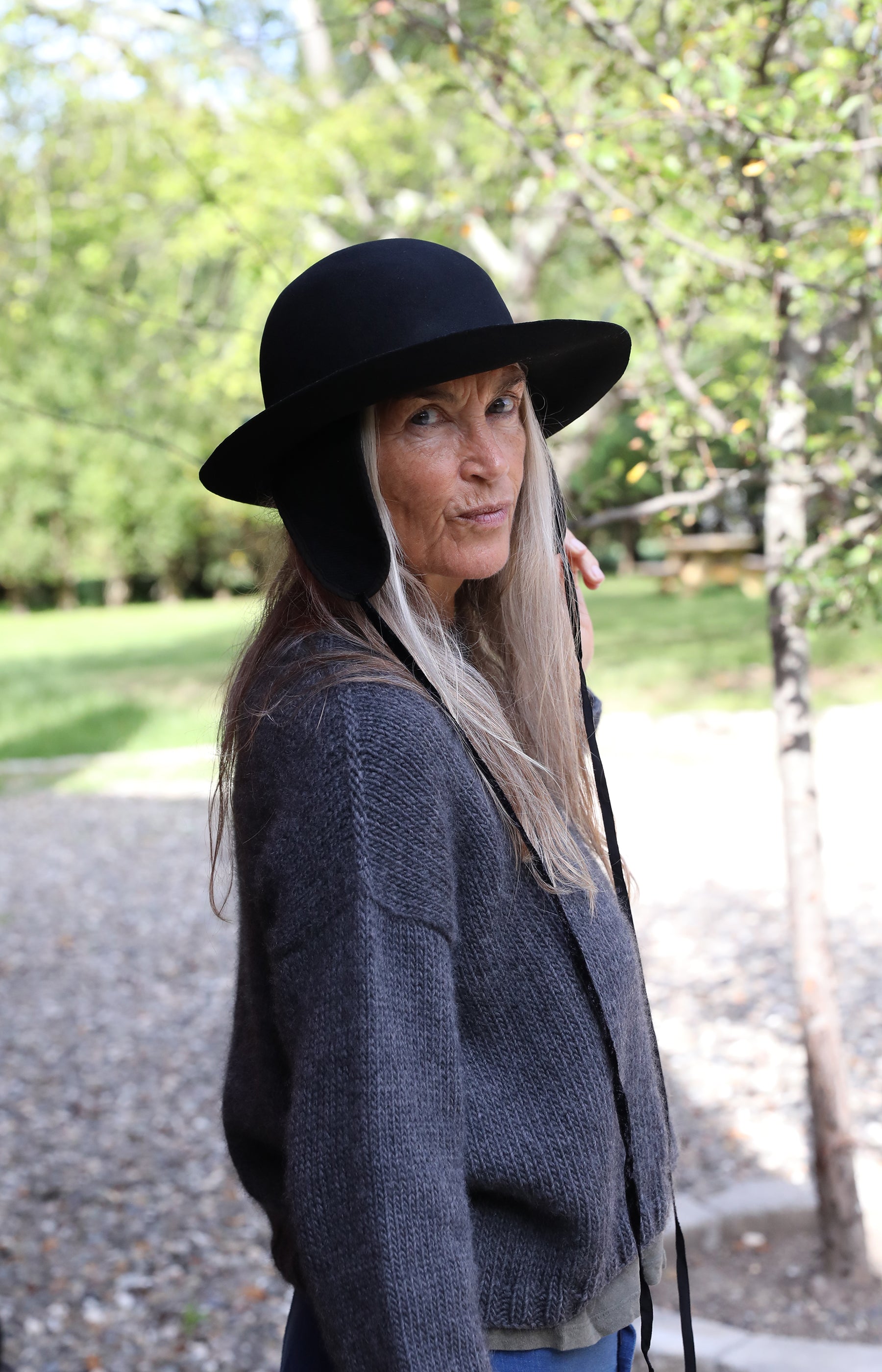 Midnight Blue Hat with Ear Flaps