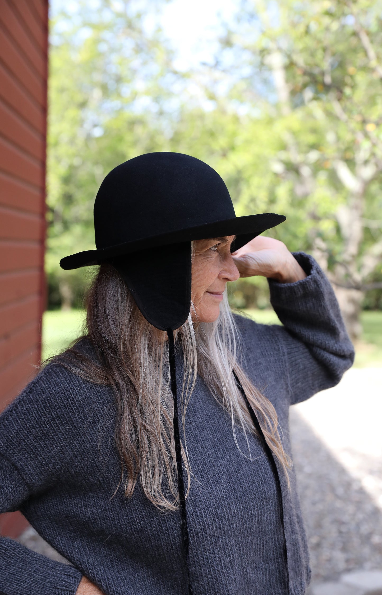 Midnight Blue Hat with Ear Flaps