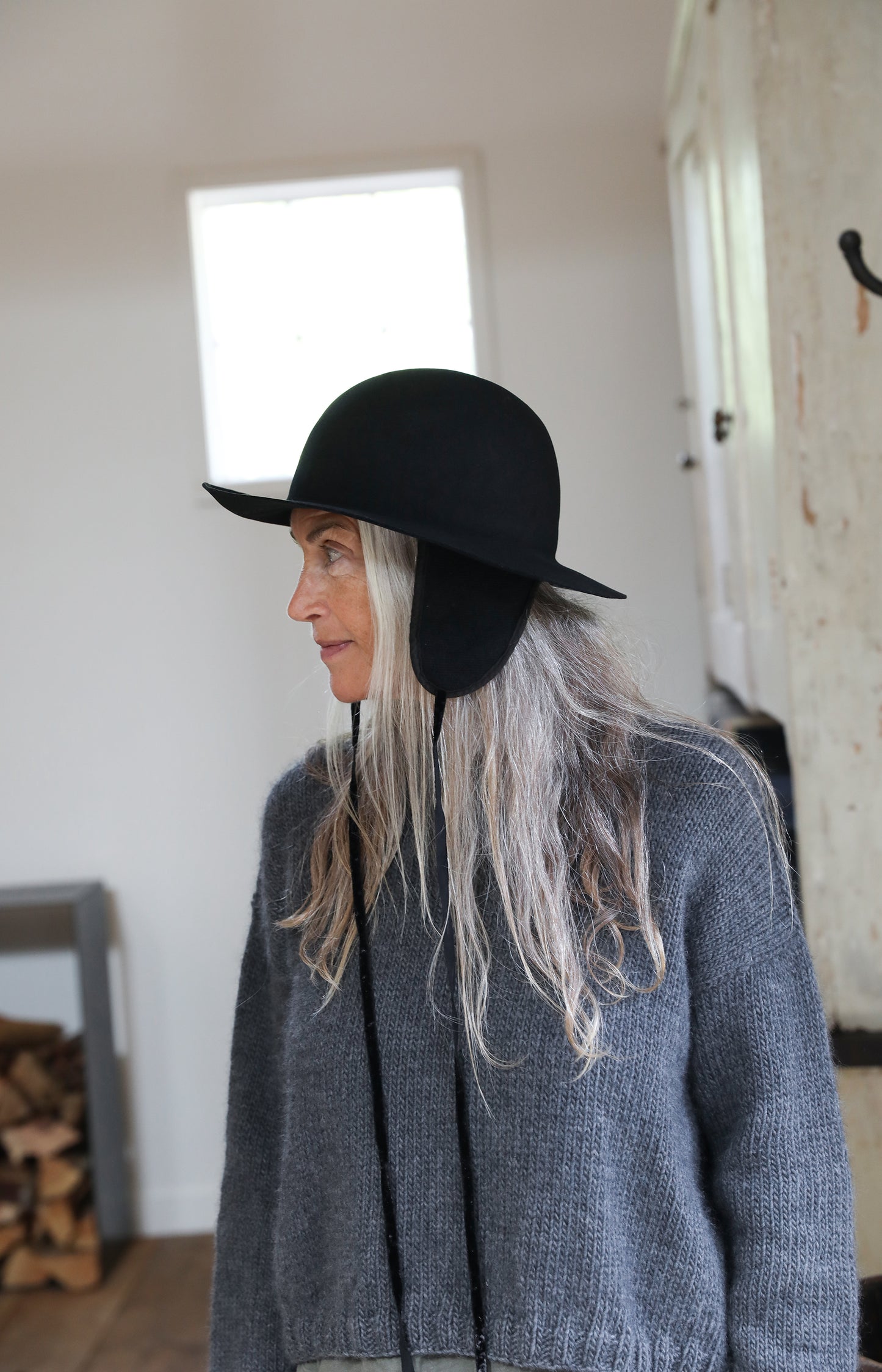 Midnight Blue Hat with Ear Flaps