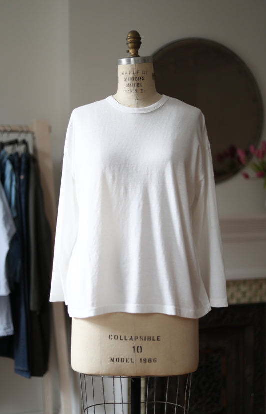 White Long Sleeve Tee