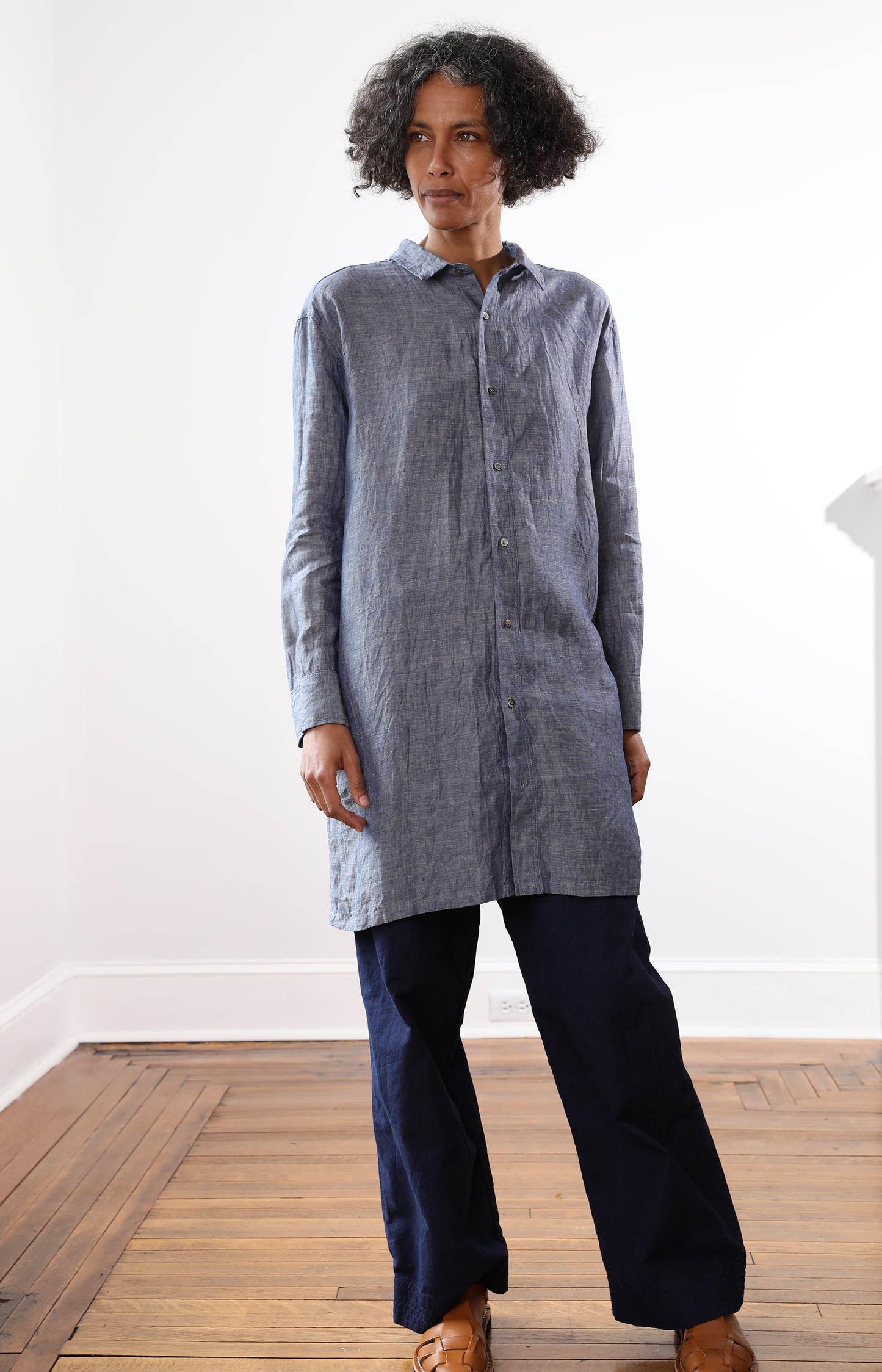 Linen Dungaree Shirt