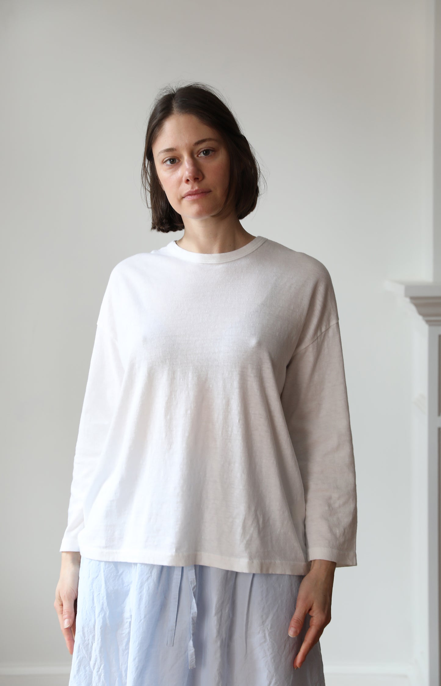 White Long Sleeve Tee