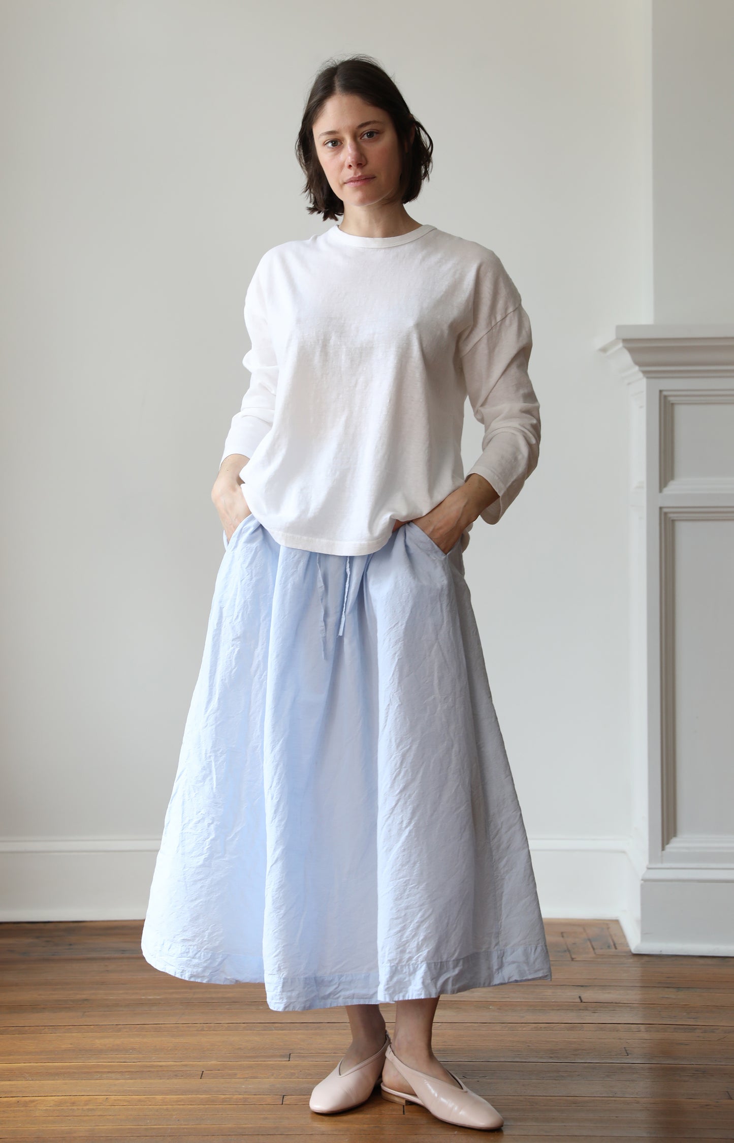 White Long Sleeve Tee