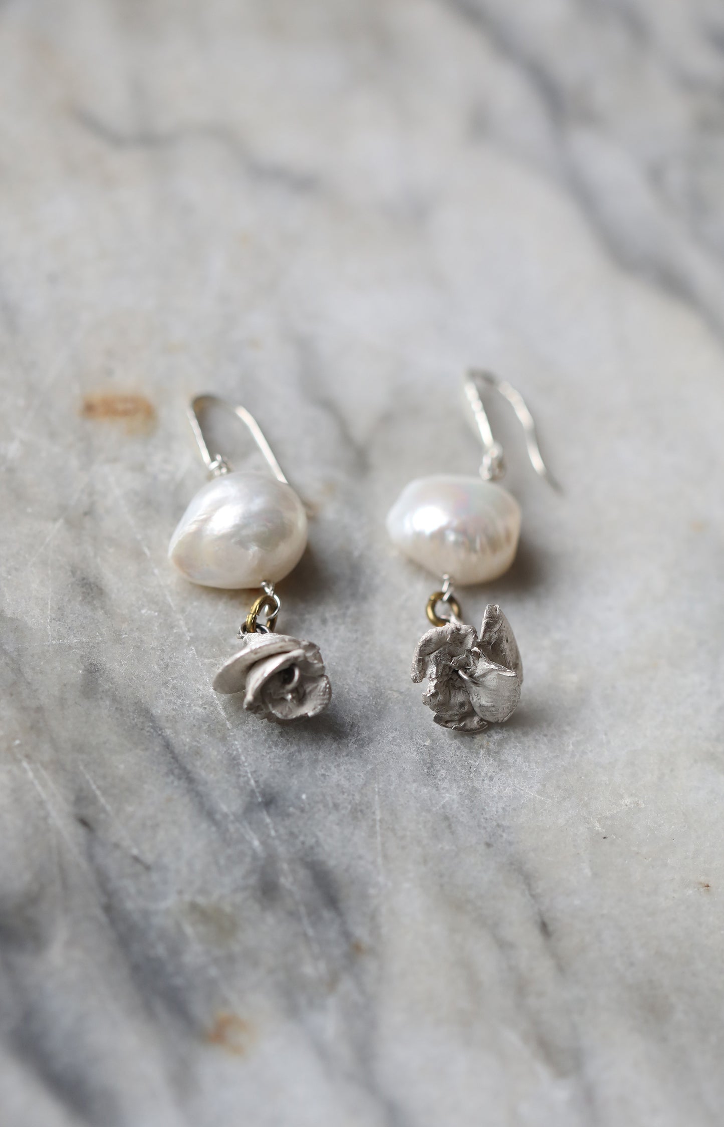 Rose & Pearl Earrings