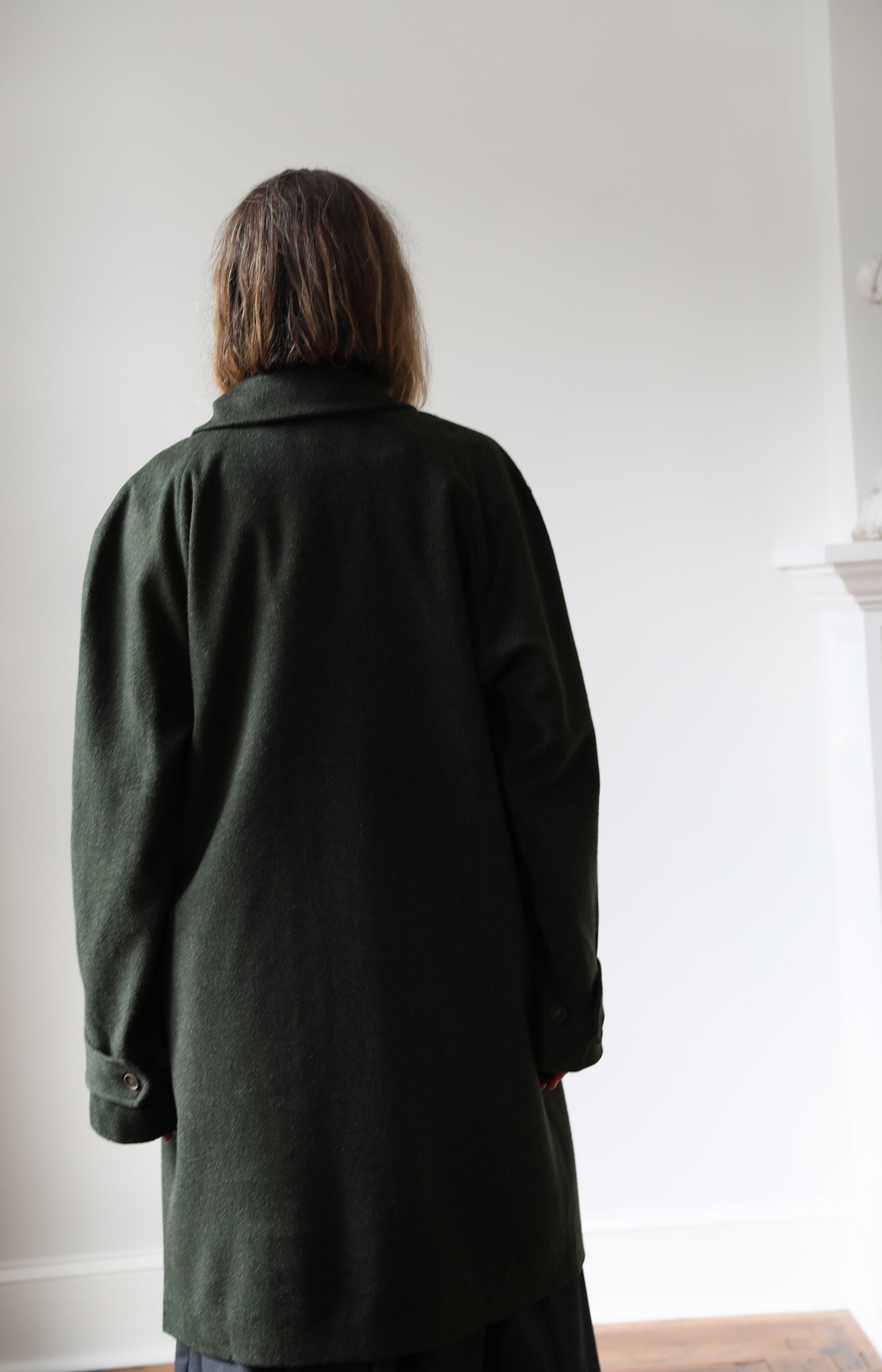 Forest Green Wool Coat