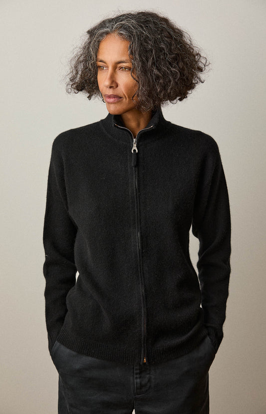 Black Perlman Zip Up