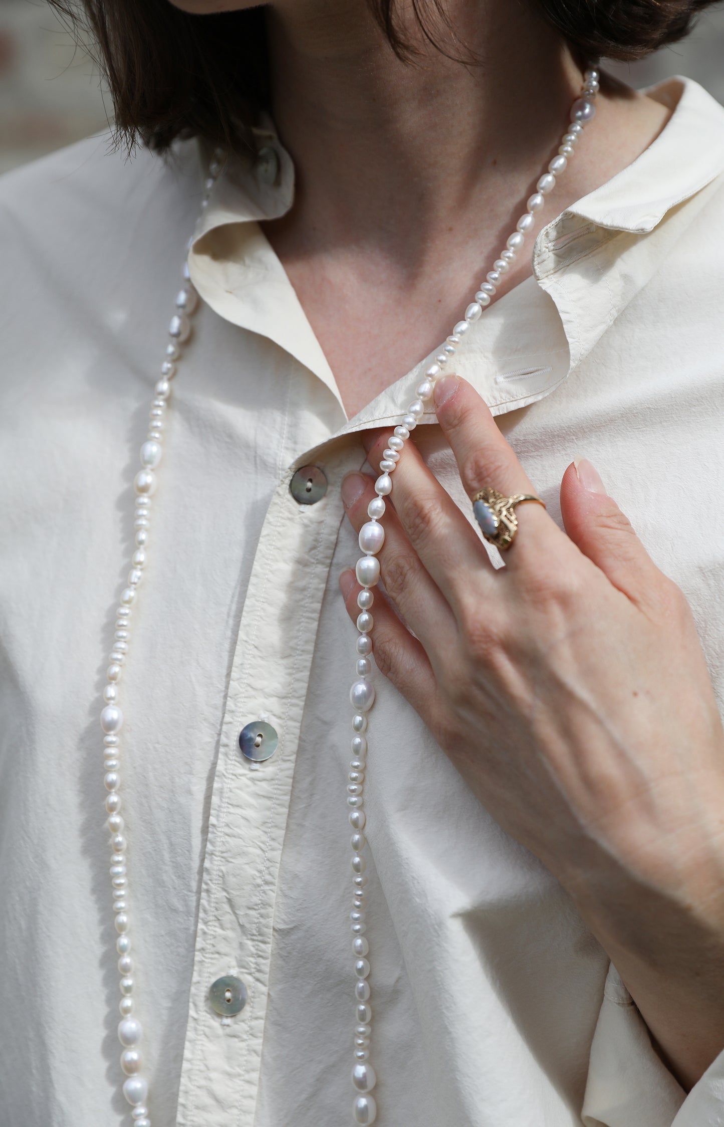 White Pearl Necklace