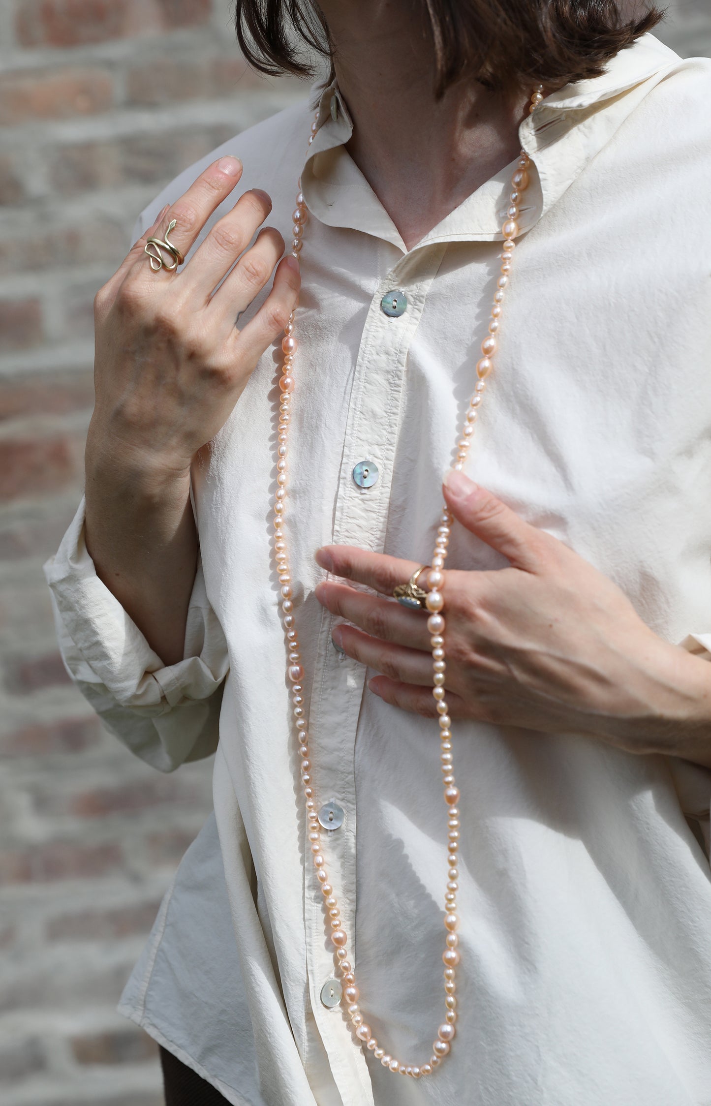 Pink Pearl Necklace