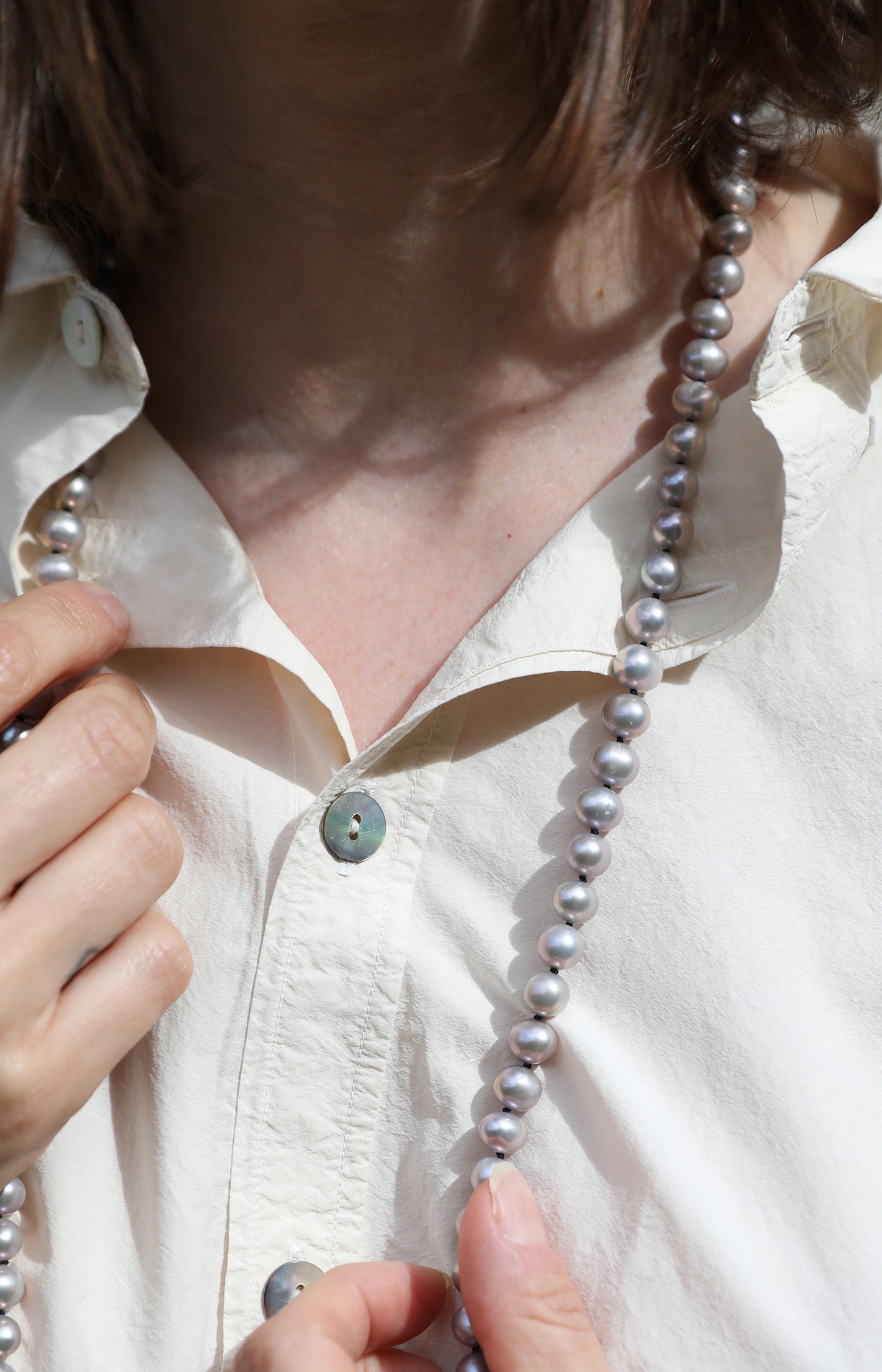 Grey Pearl Necklace