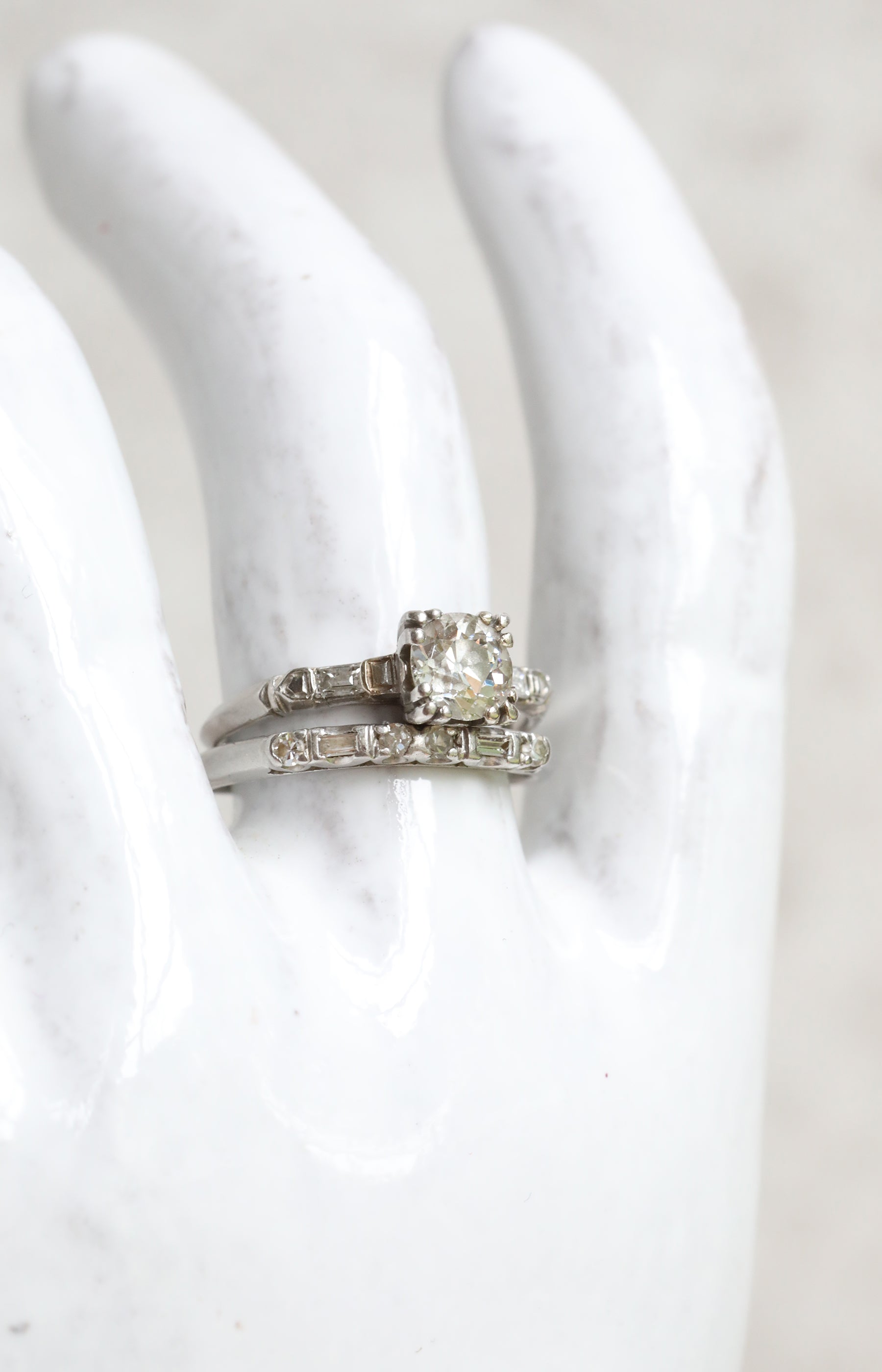 Art Deco Diamond Ring Set