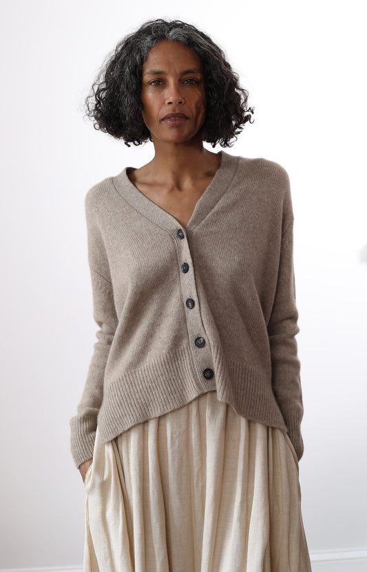 Mushroom Stella Cardigan
