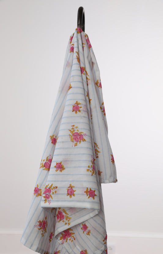 Striped Floral Pillowcases