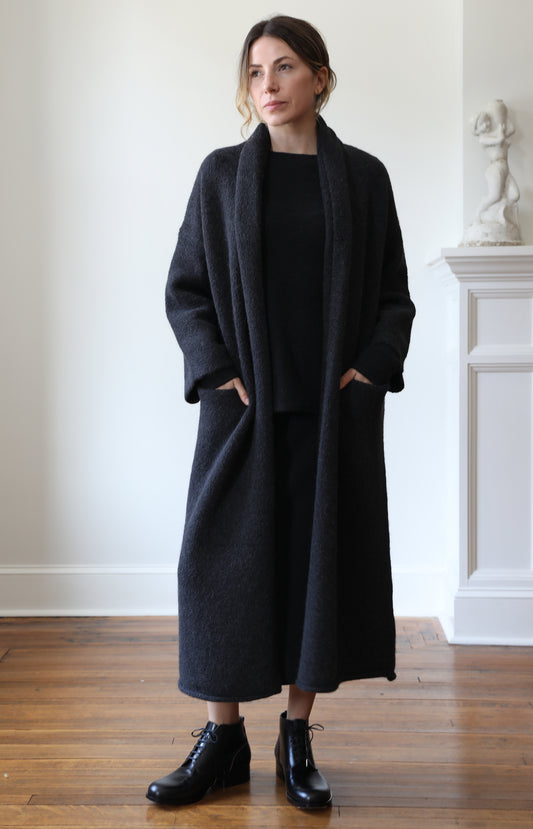 Ink Long Shawl Cardigan