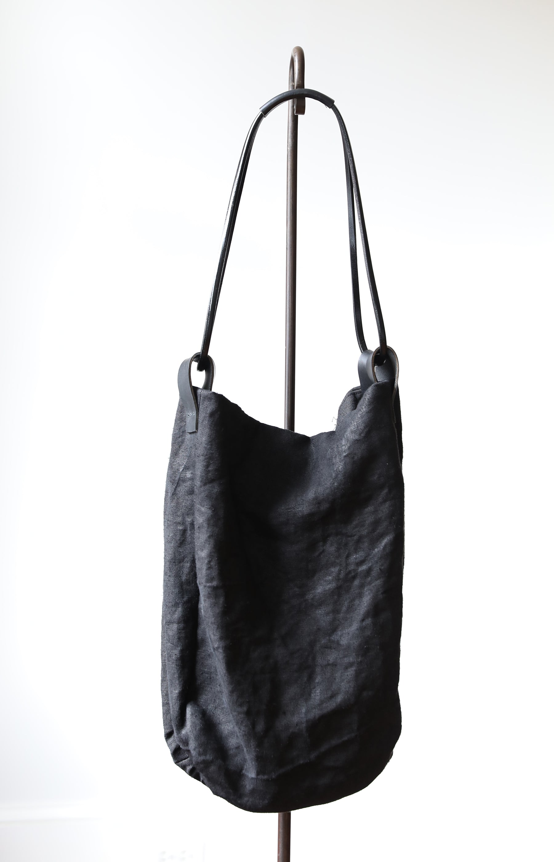 Long Black Linen Bag Alder Co