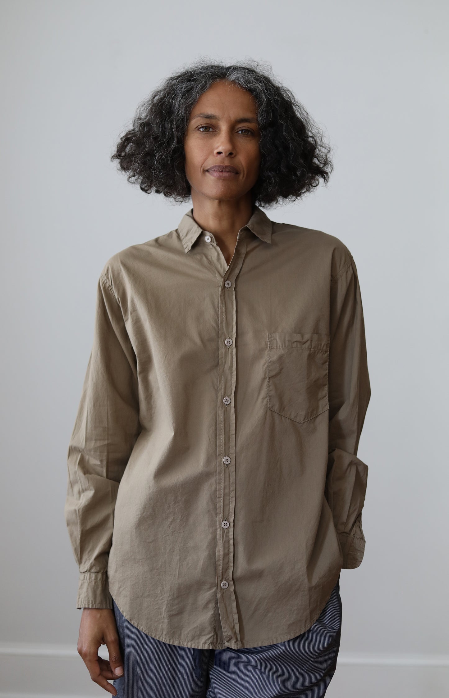 Bark Cotton Voile Shirt