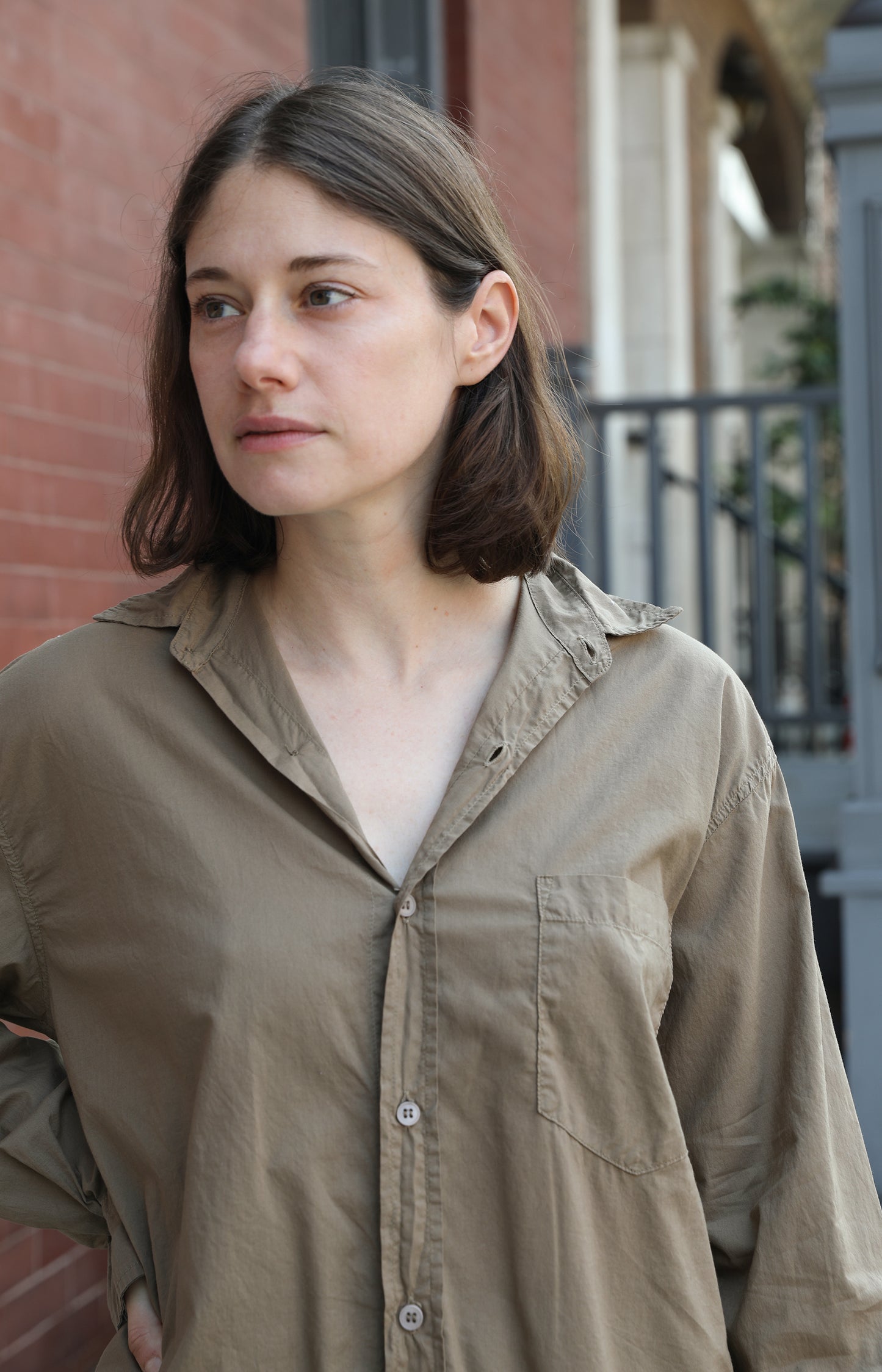 Bark Cotton Voile Shirt