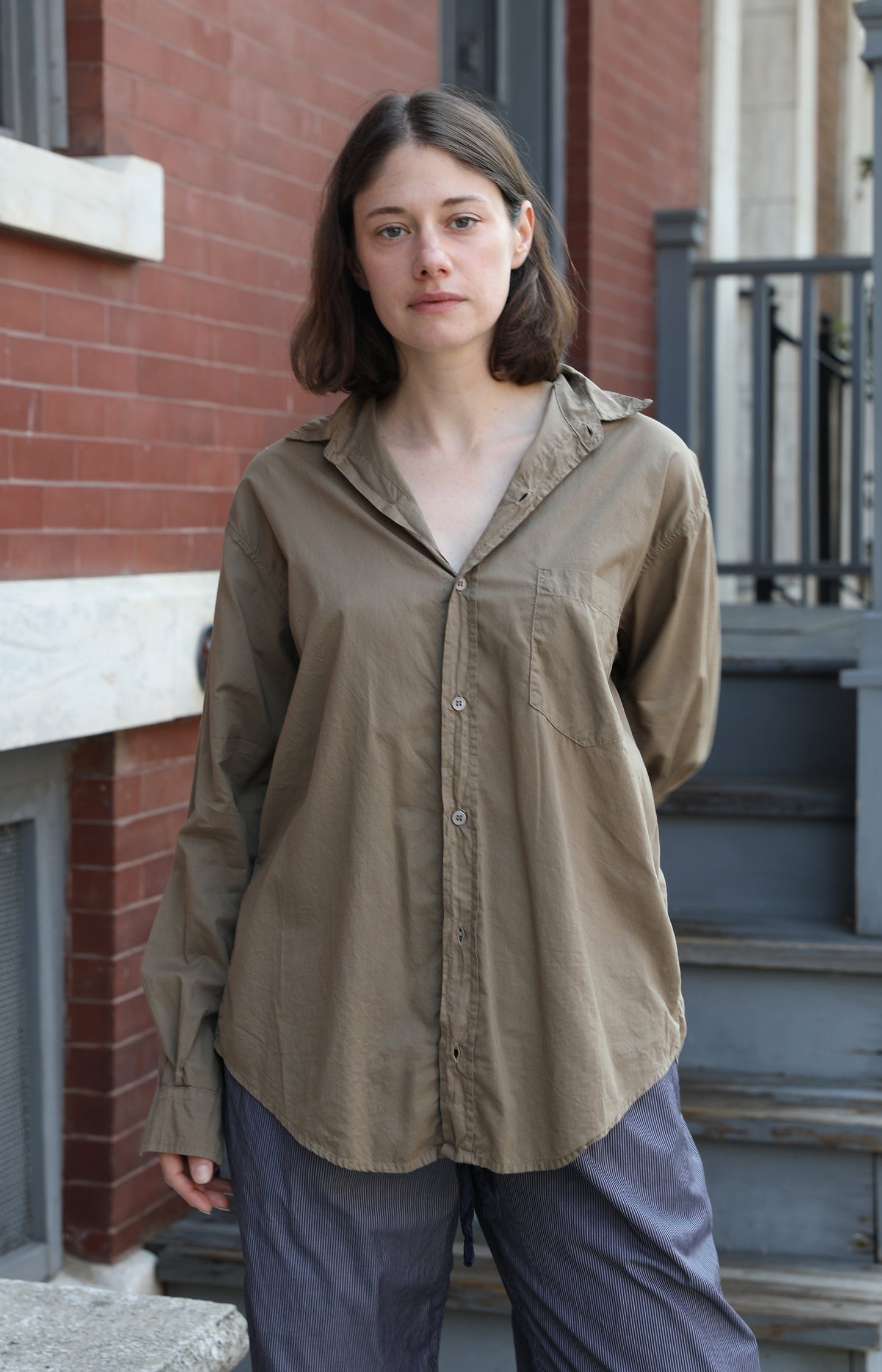 Bark Cotton Voile Shirt