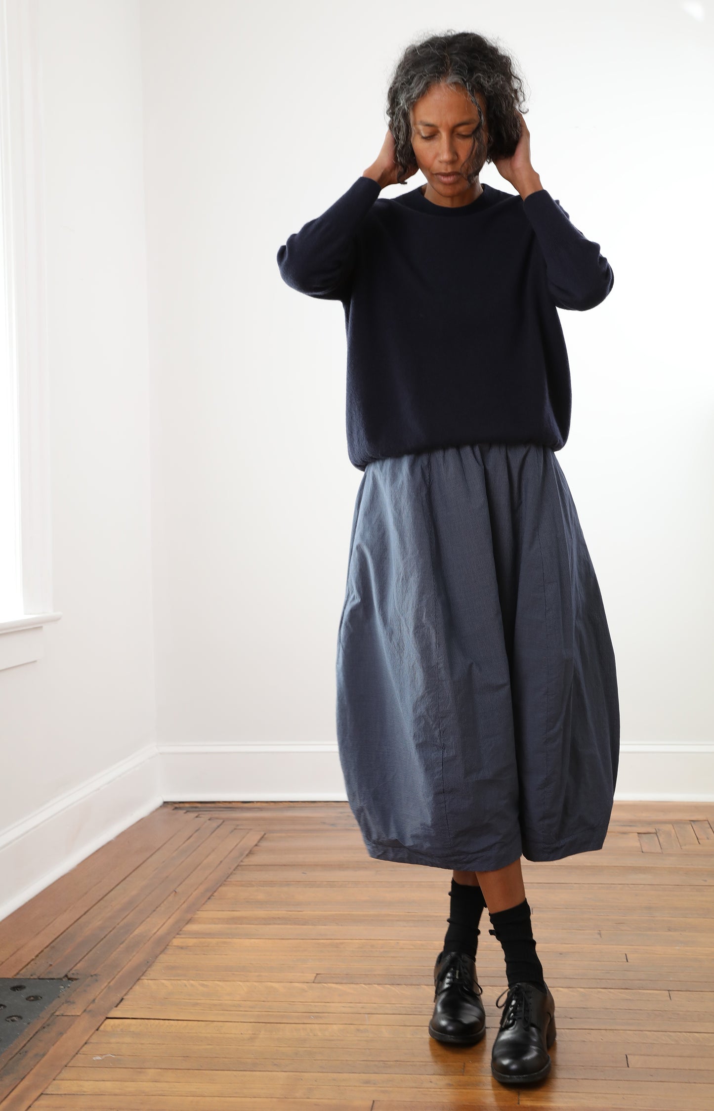 Cotton Check Carla Skirt