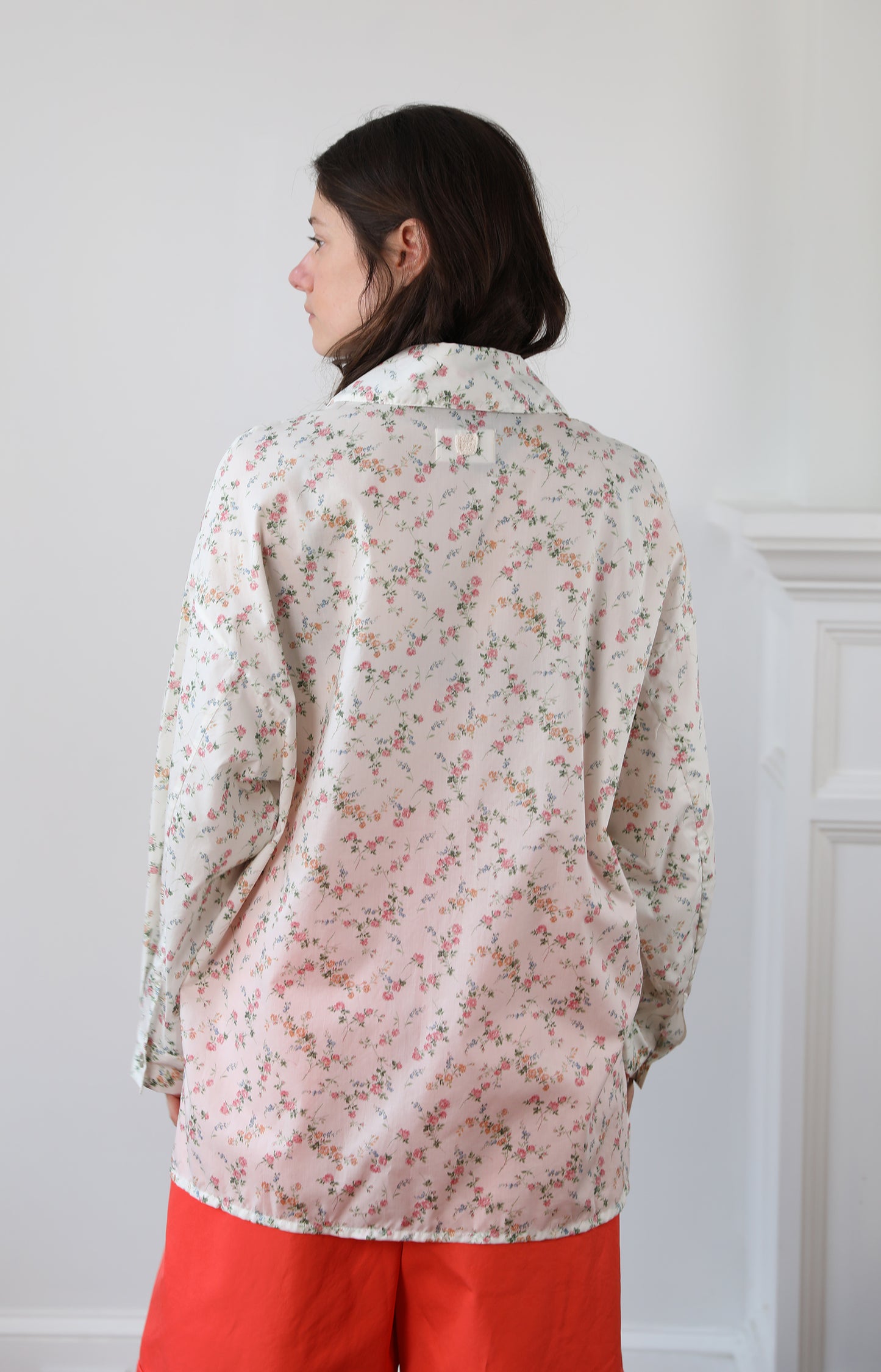 Pink Flower Claudia Shirt