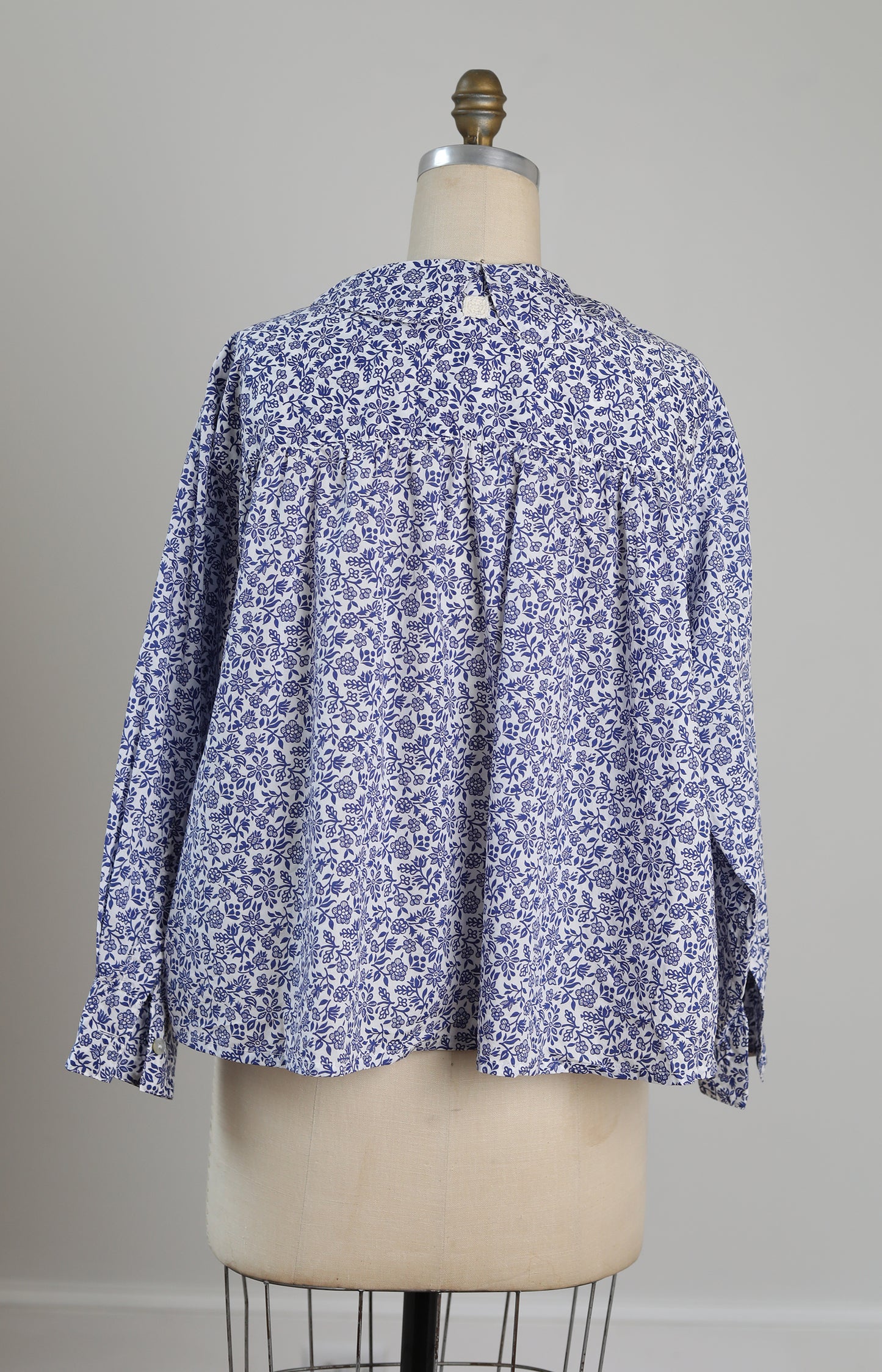 Blue Floral Sophia Shirt