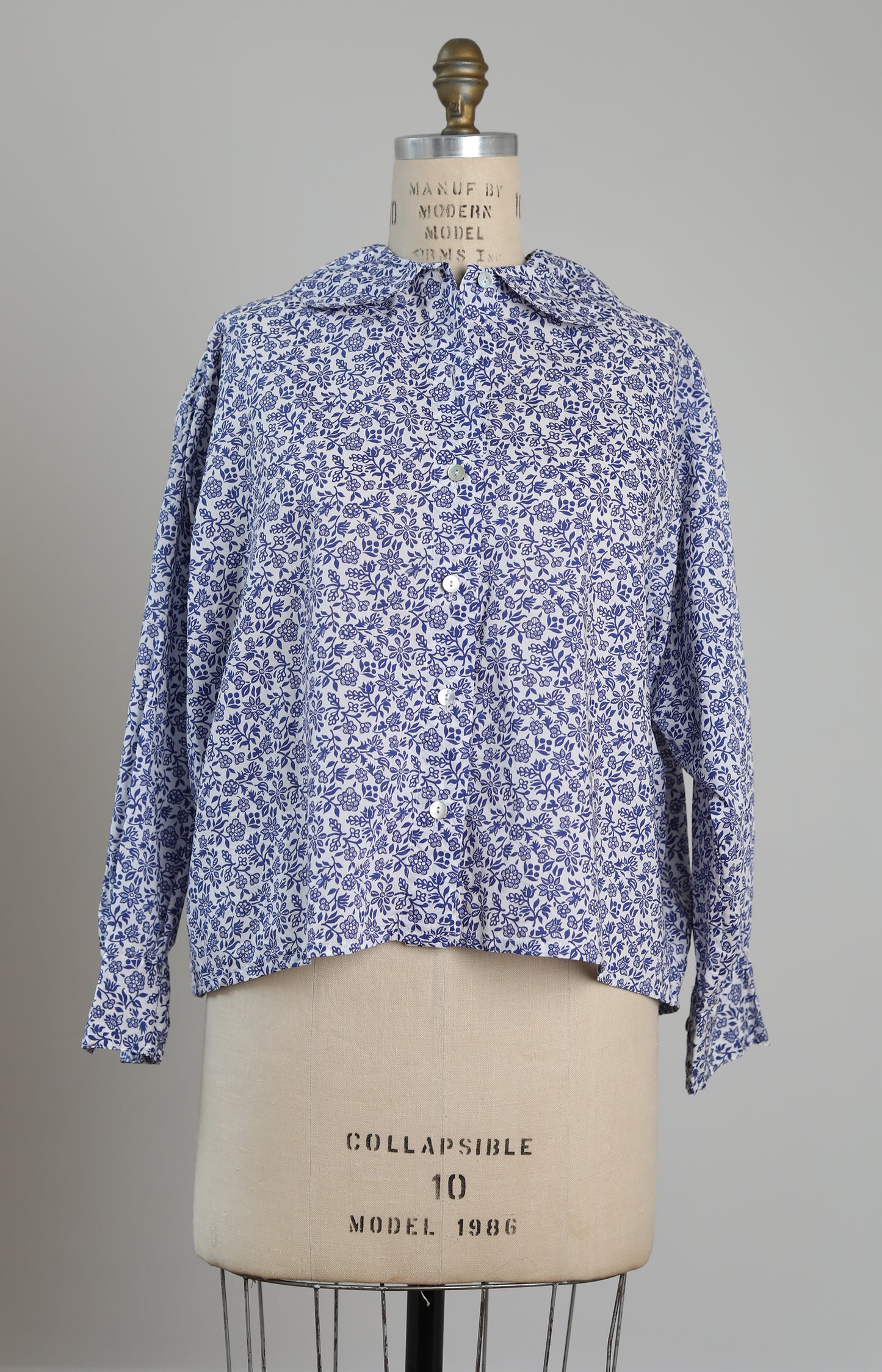 Blue Floral Sophia Shirt