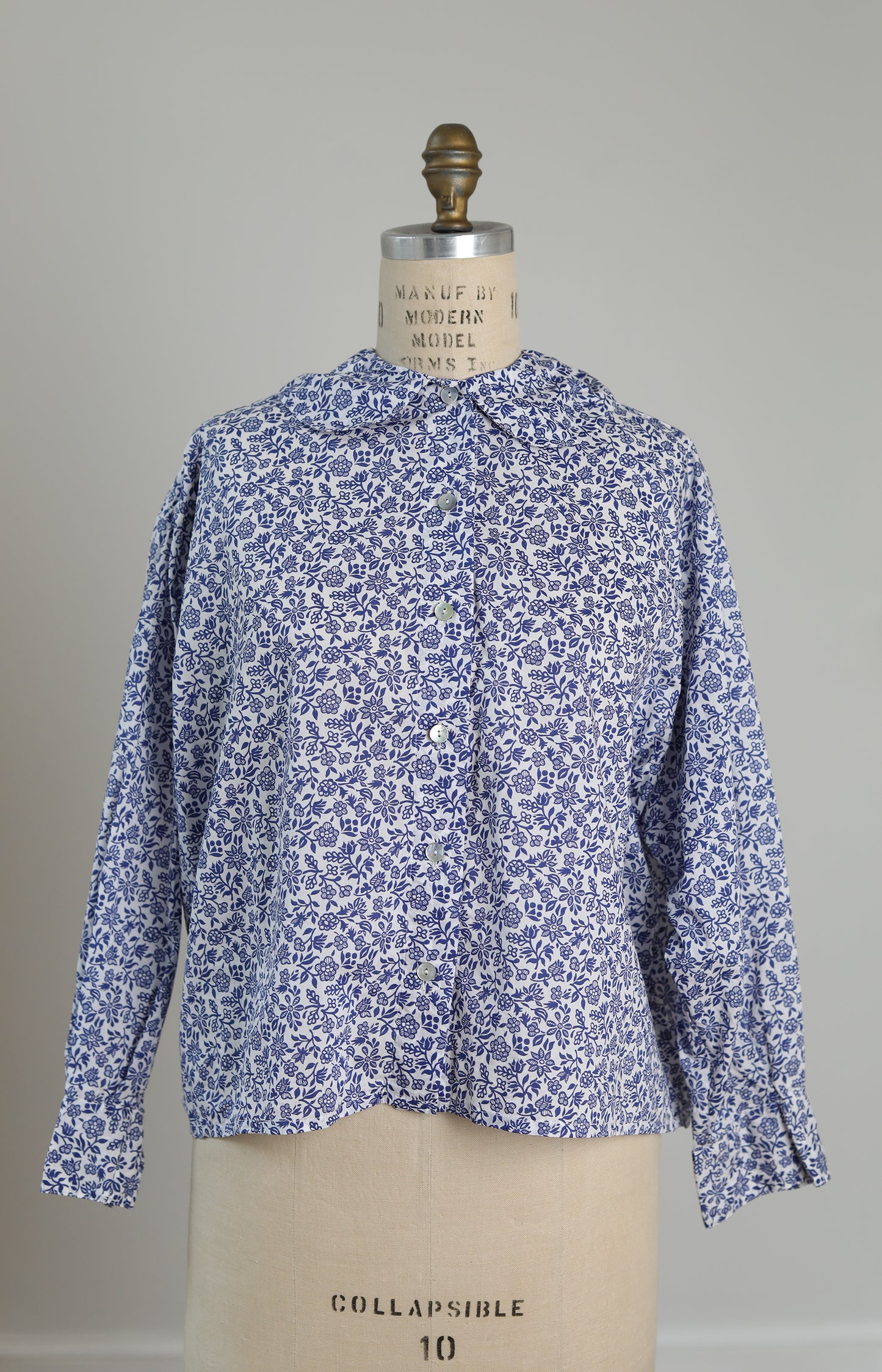 Blue Floral Sophia Shirt