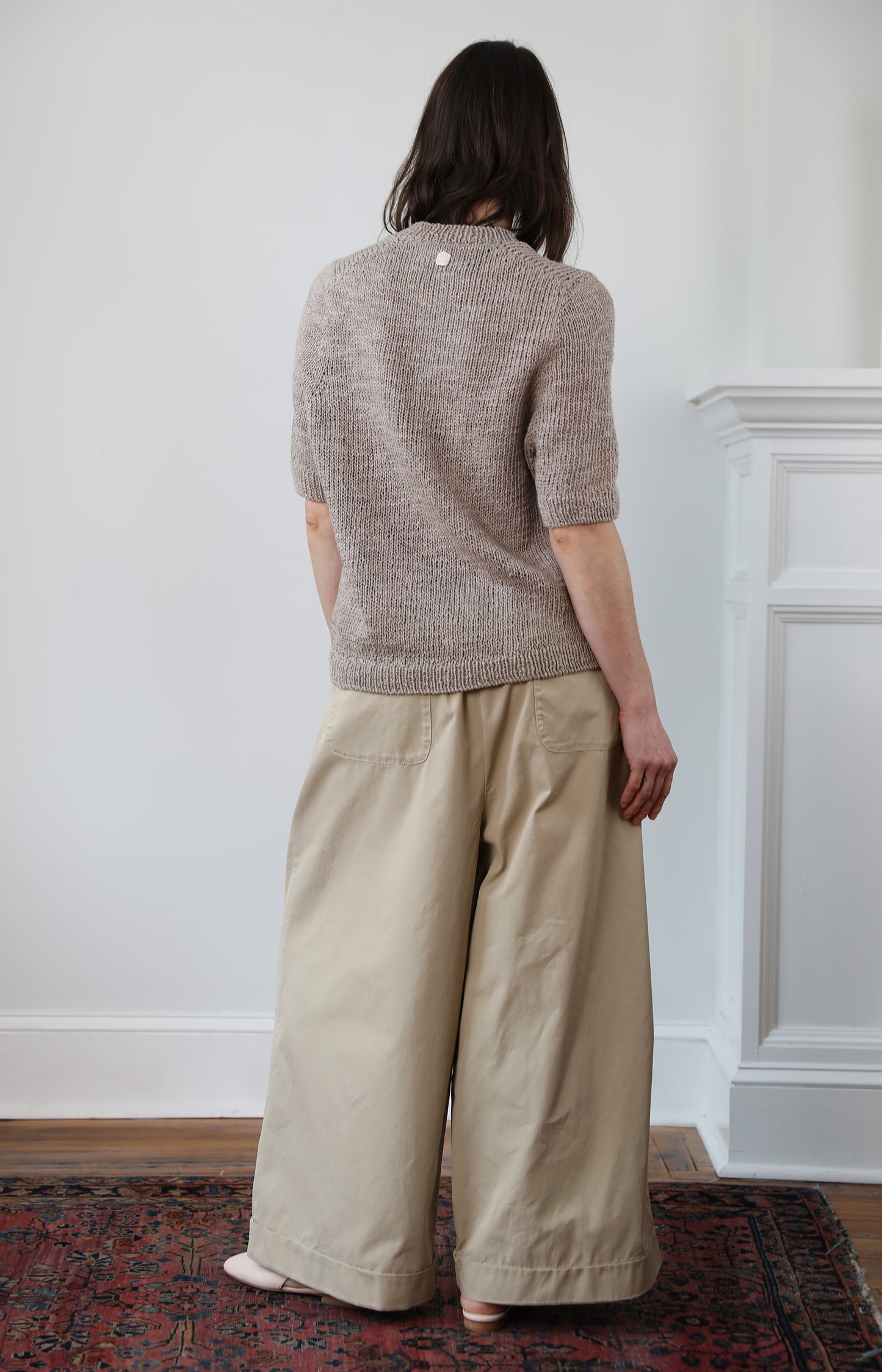 Sand Dryas Cotton Linen Sweater