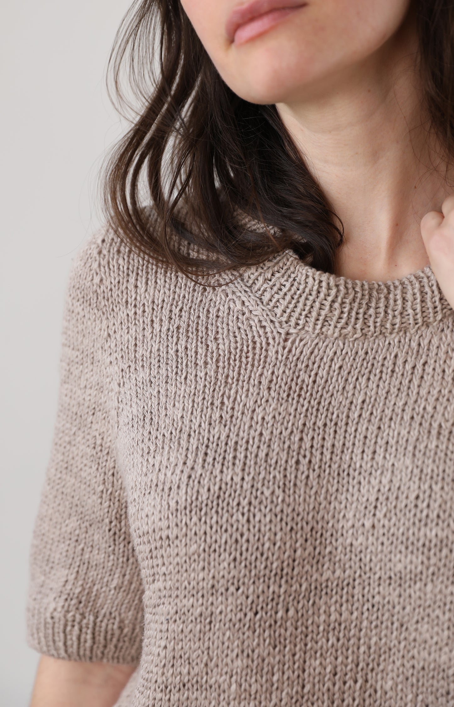 Sand Dryas Cotton Linen Sweater
