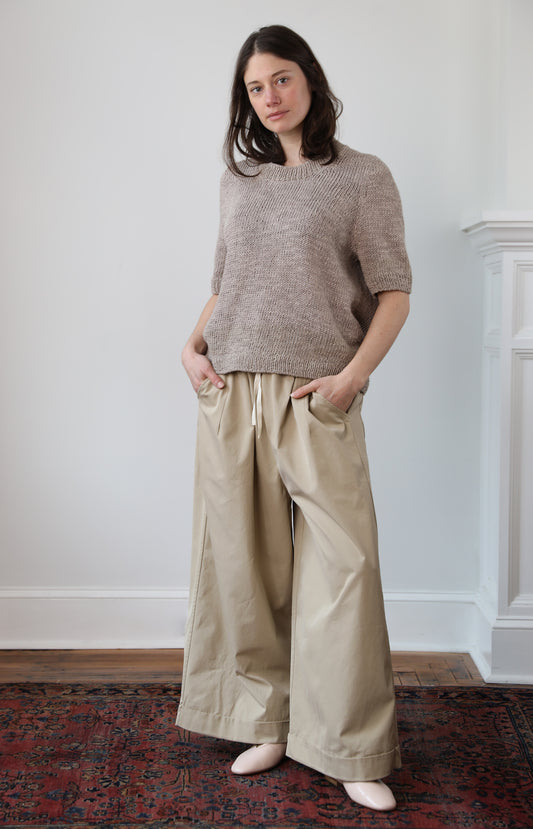 Sand Cama Palazzo Pants