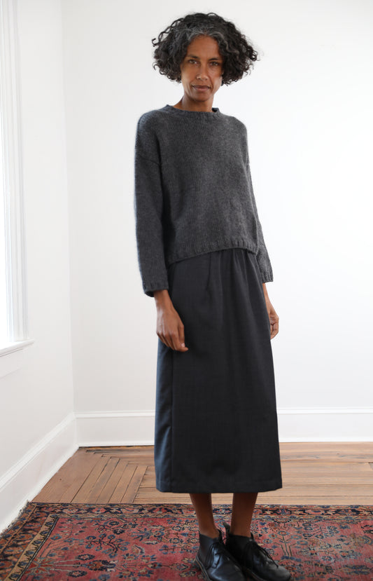 Anthracite Grey Lunghetta Skirt