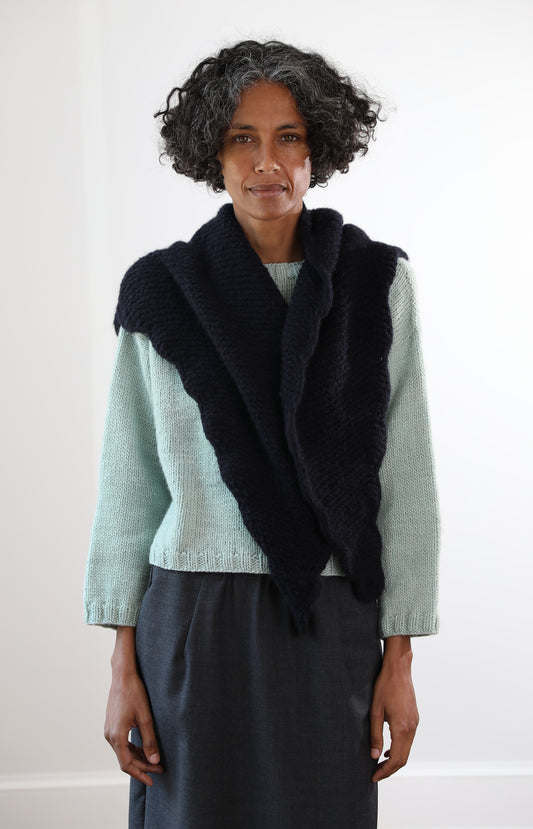 Deep Blue Ondine Scarf