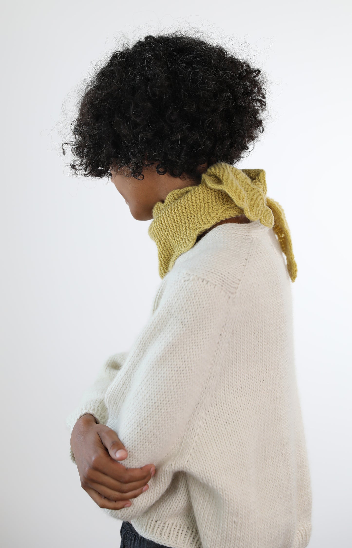 Yellow Mini Ondine Scarf