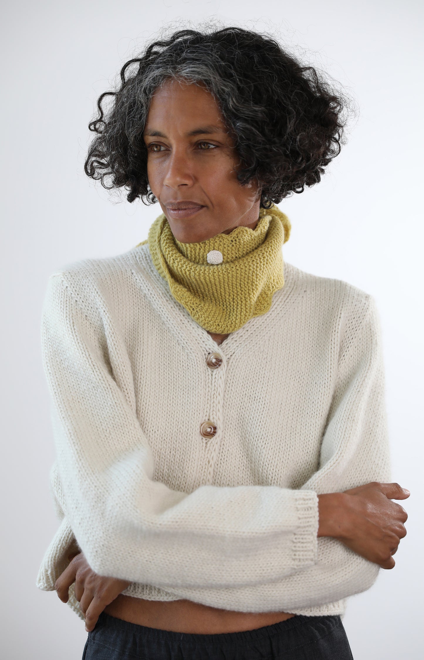 Yellow Mini Ondine Scarf