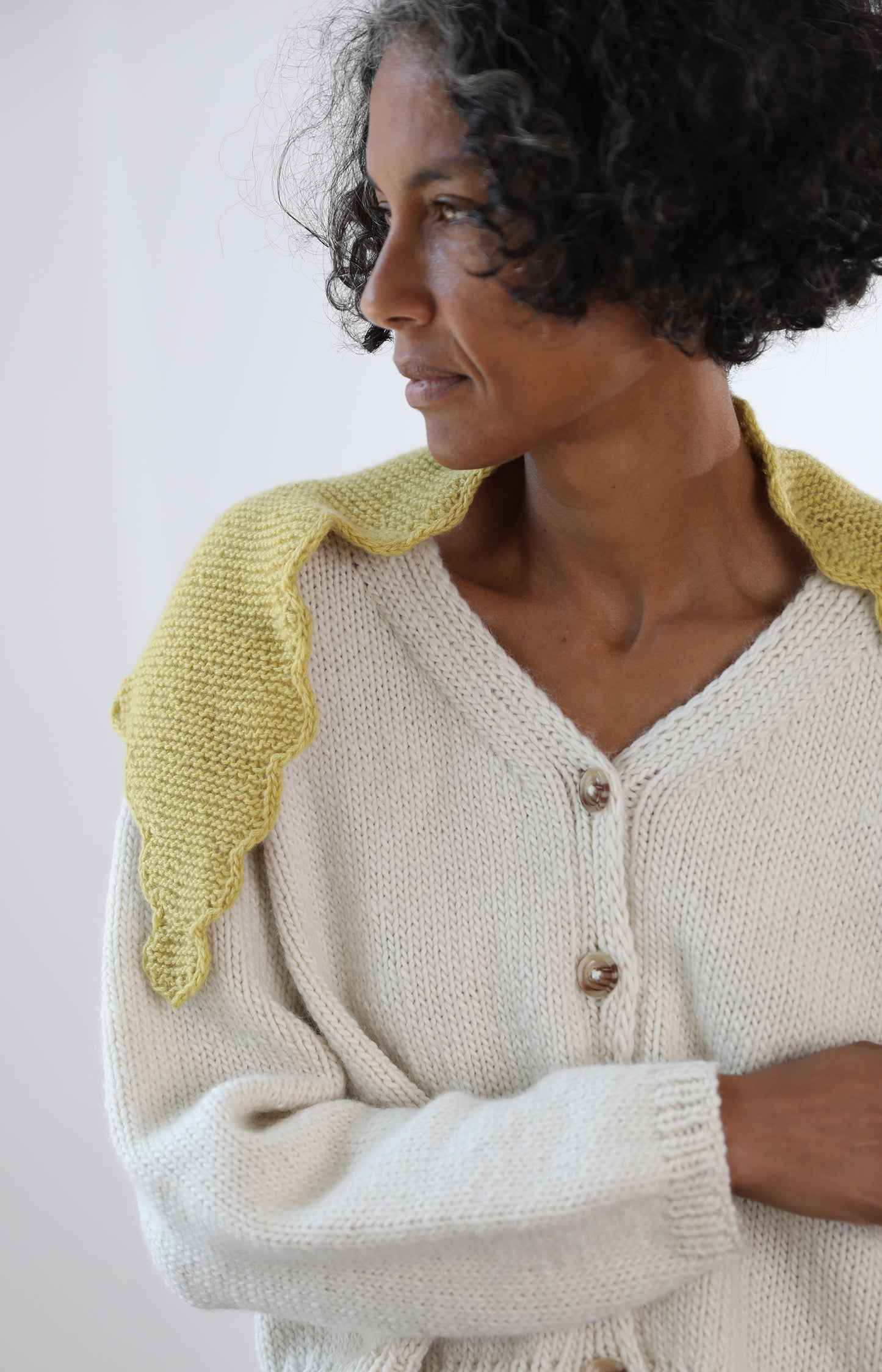Yellow Mini Ondine Scarf