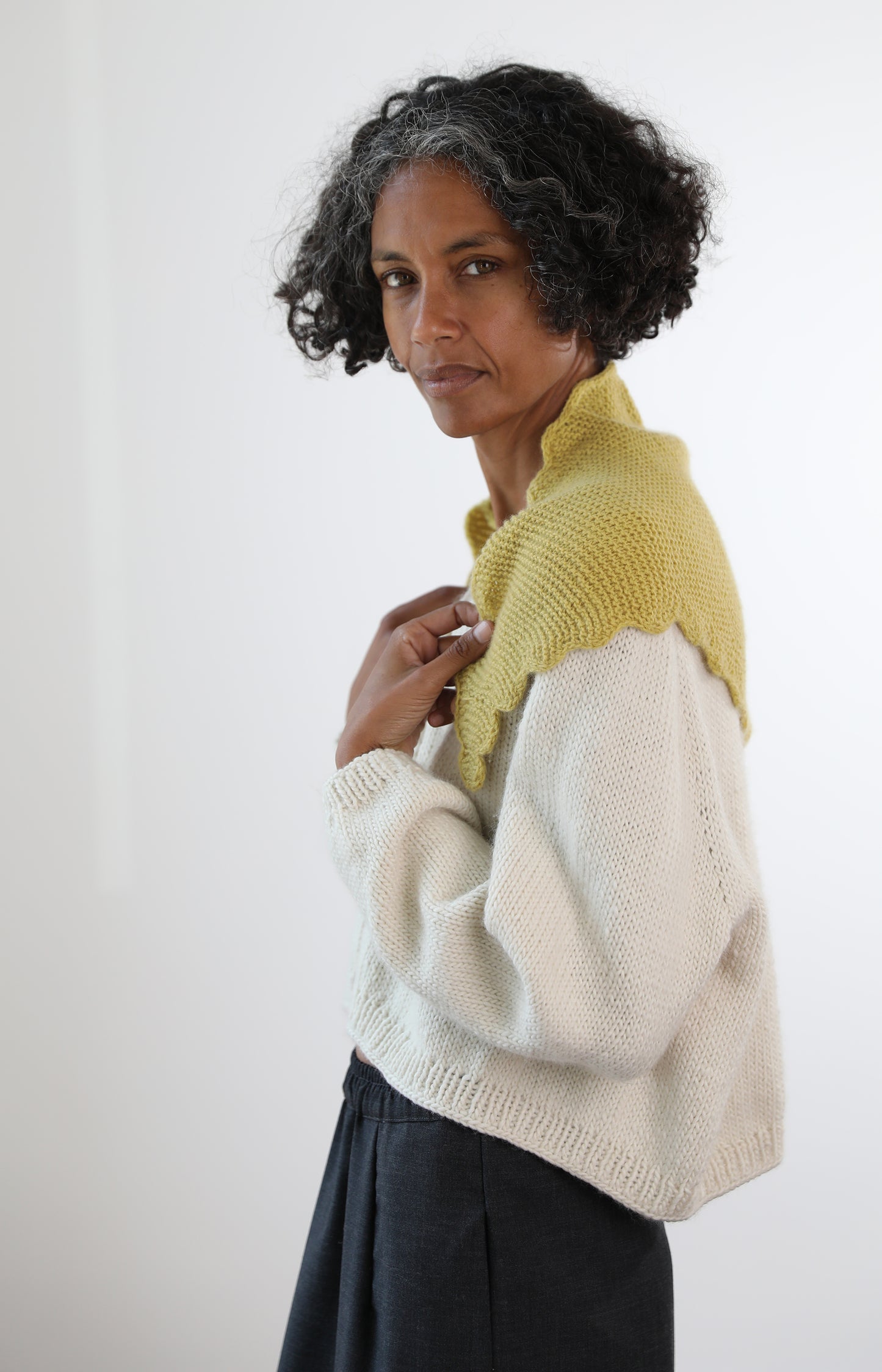 Yellow Mini Ondine Scarf