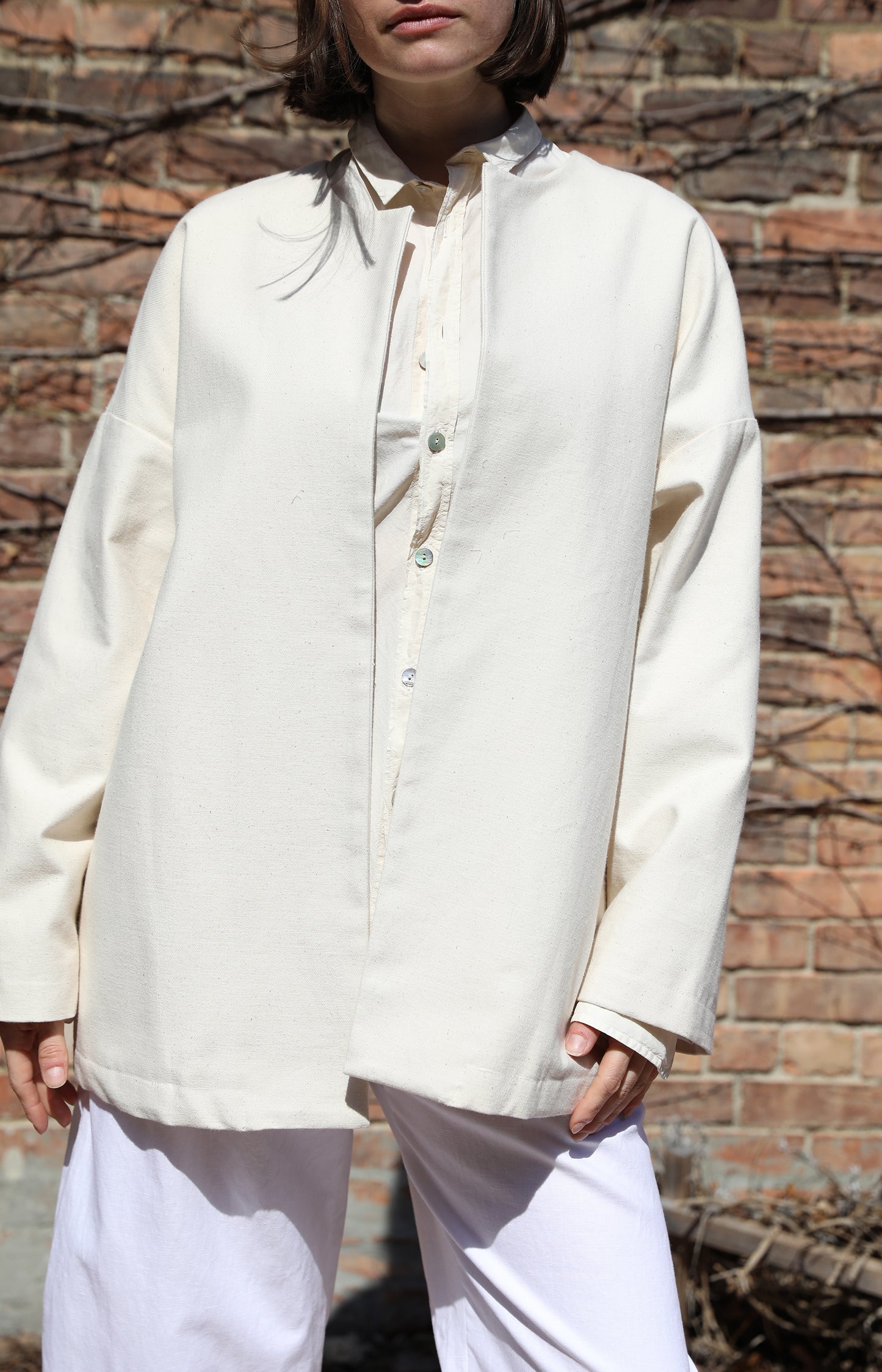 Ecru Ticca Cotton Jacket