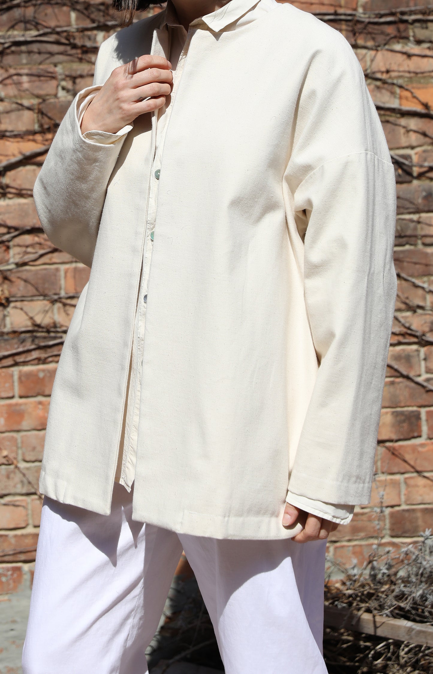 Ecru Ticca Cotton Jacket